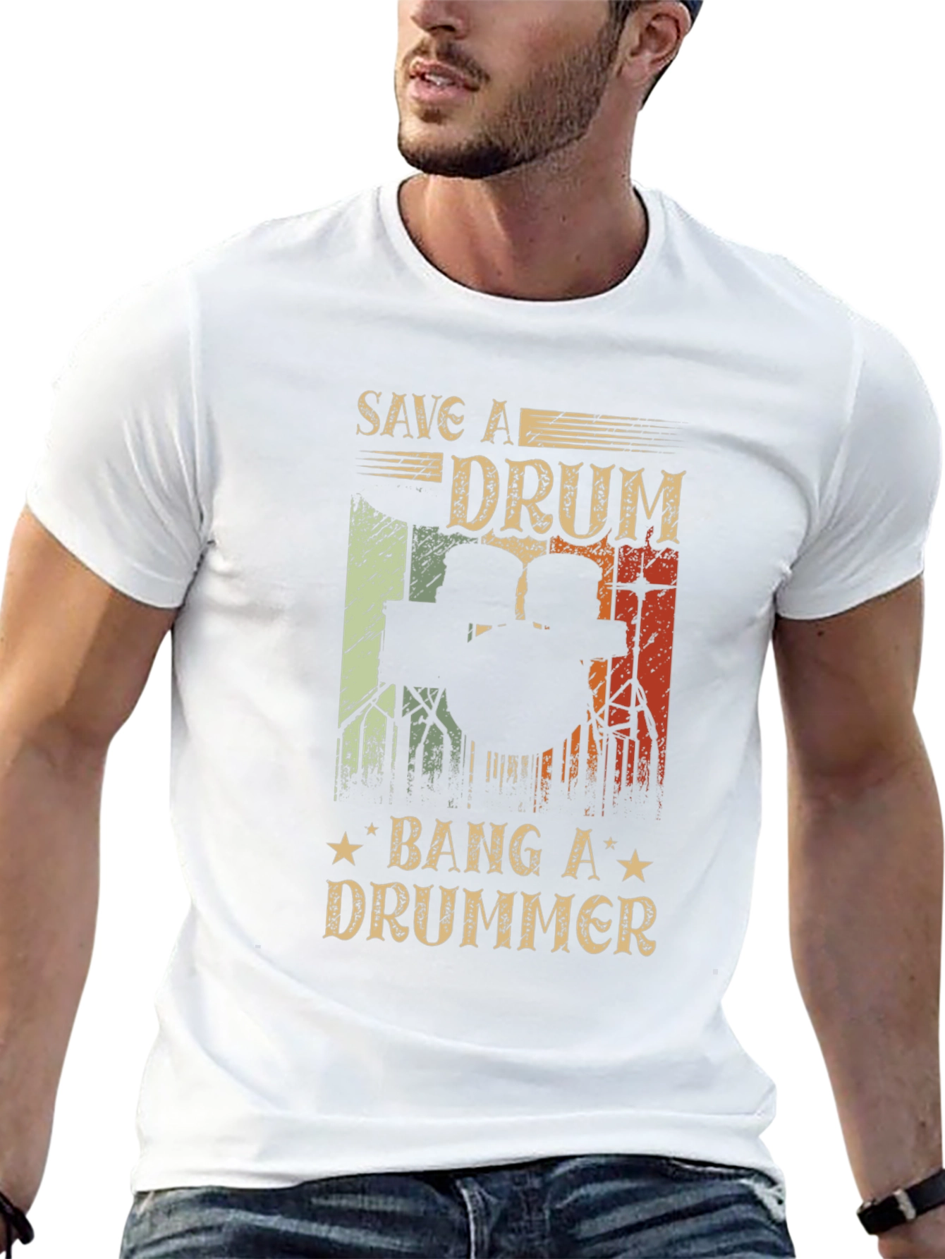 Save a Drum Bang a Drummer Tee