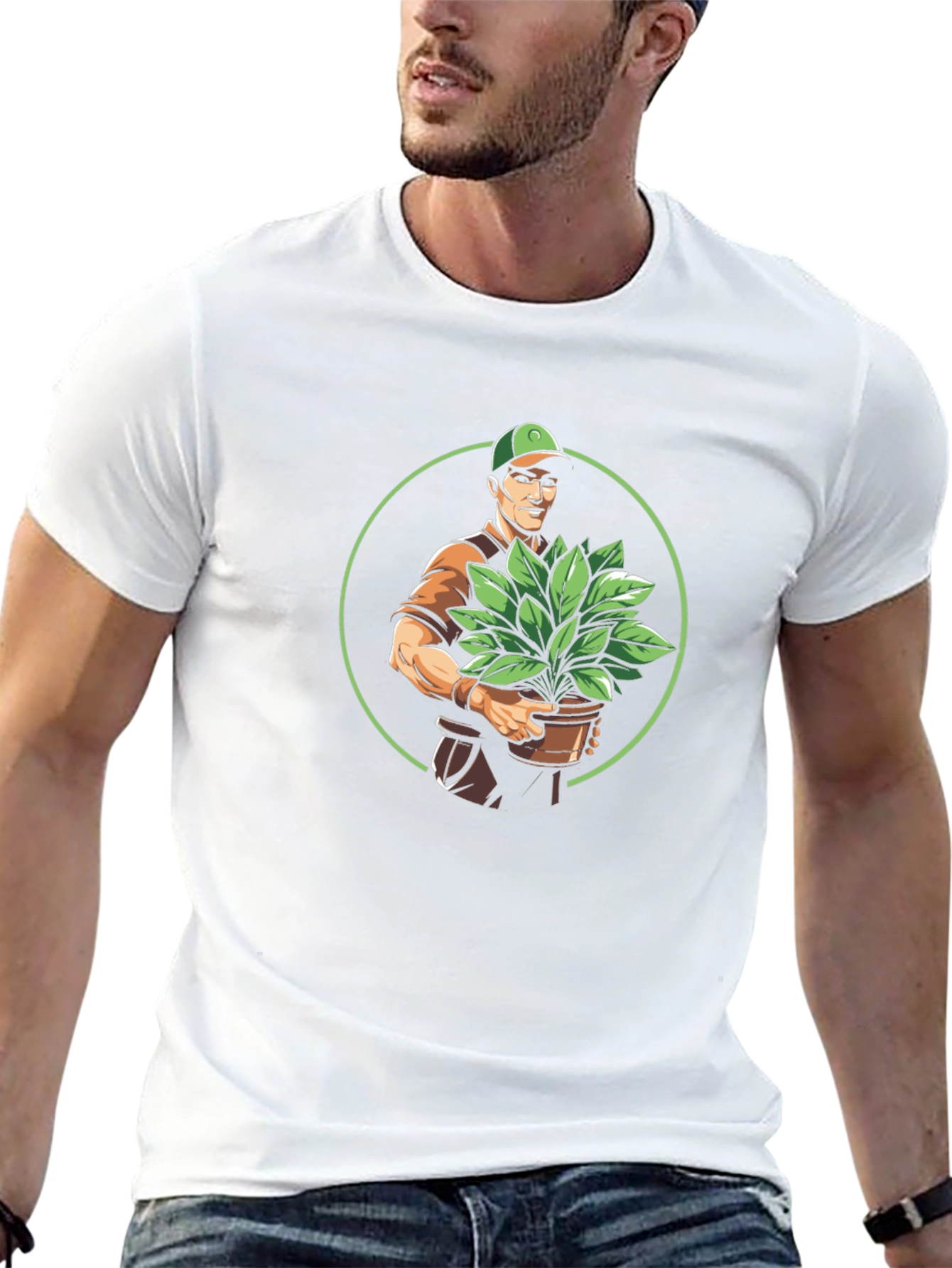 Gardener Graphic Tee - Black Cotton Comfort