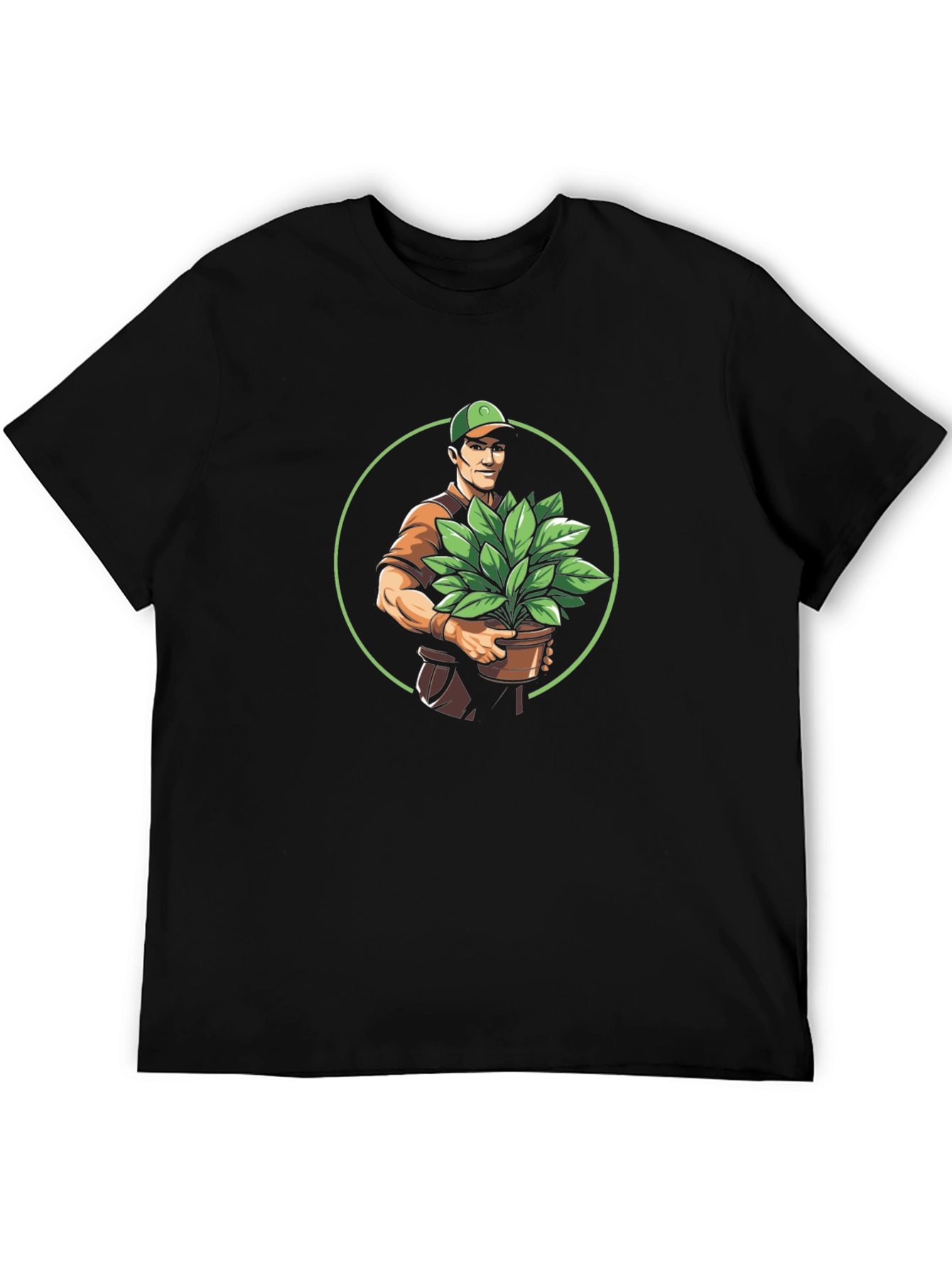 Gardener Graphic Tee - Black Cotton Comfort