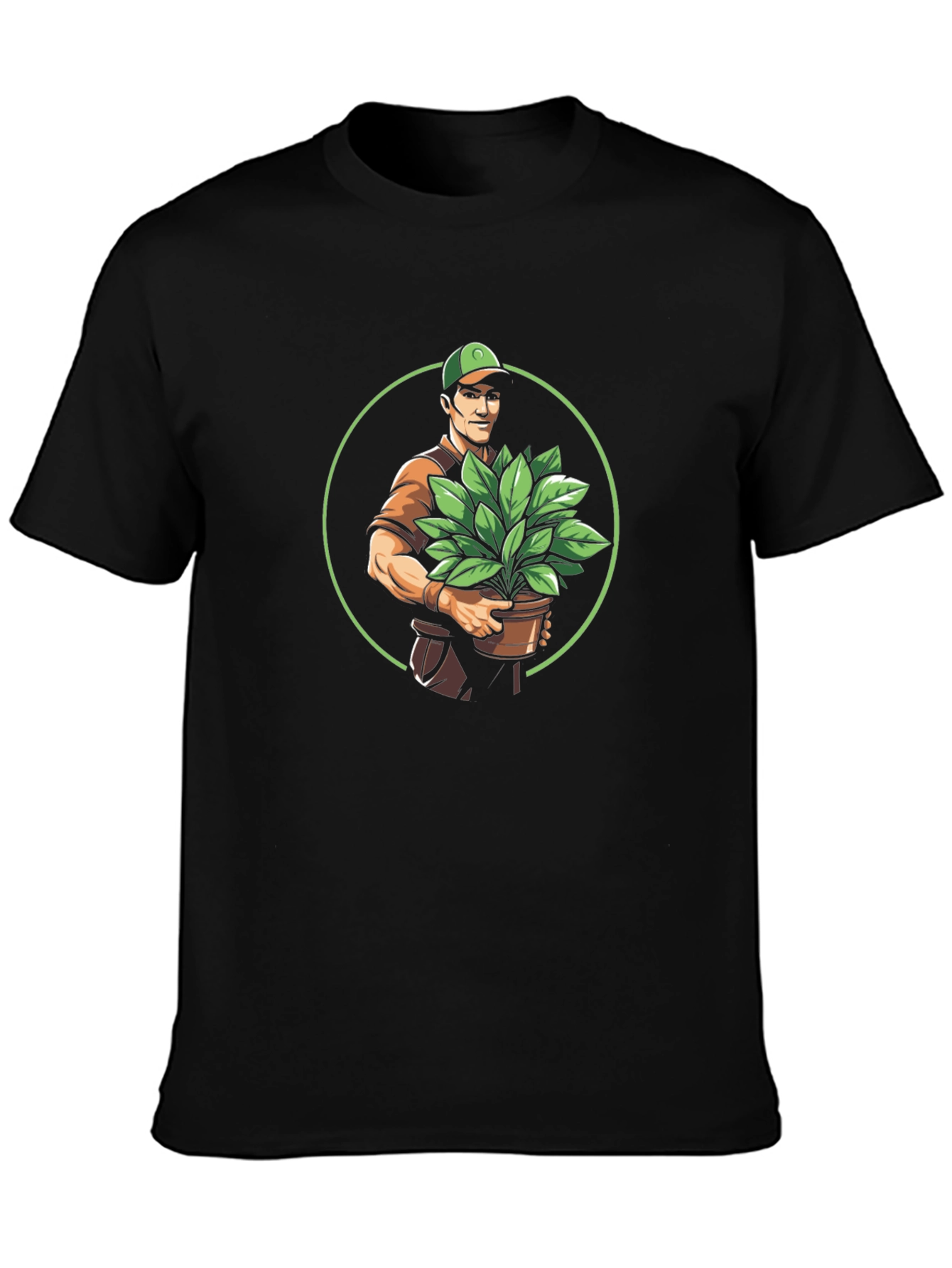 Gardener Graphic Tee - Black Cotton Comfort