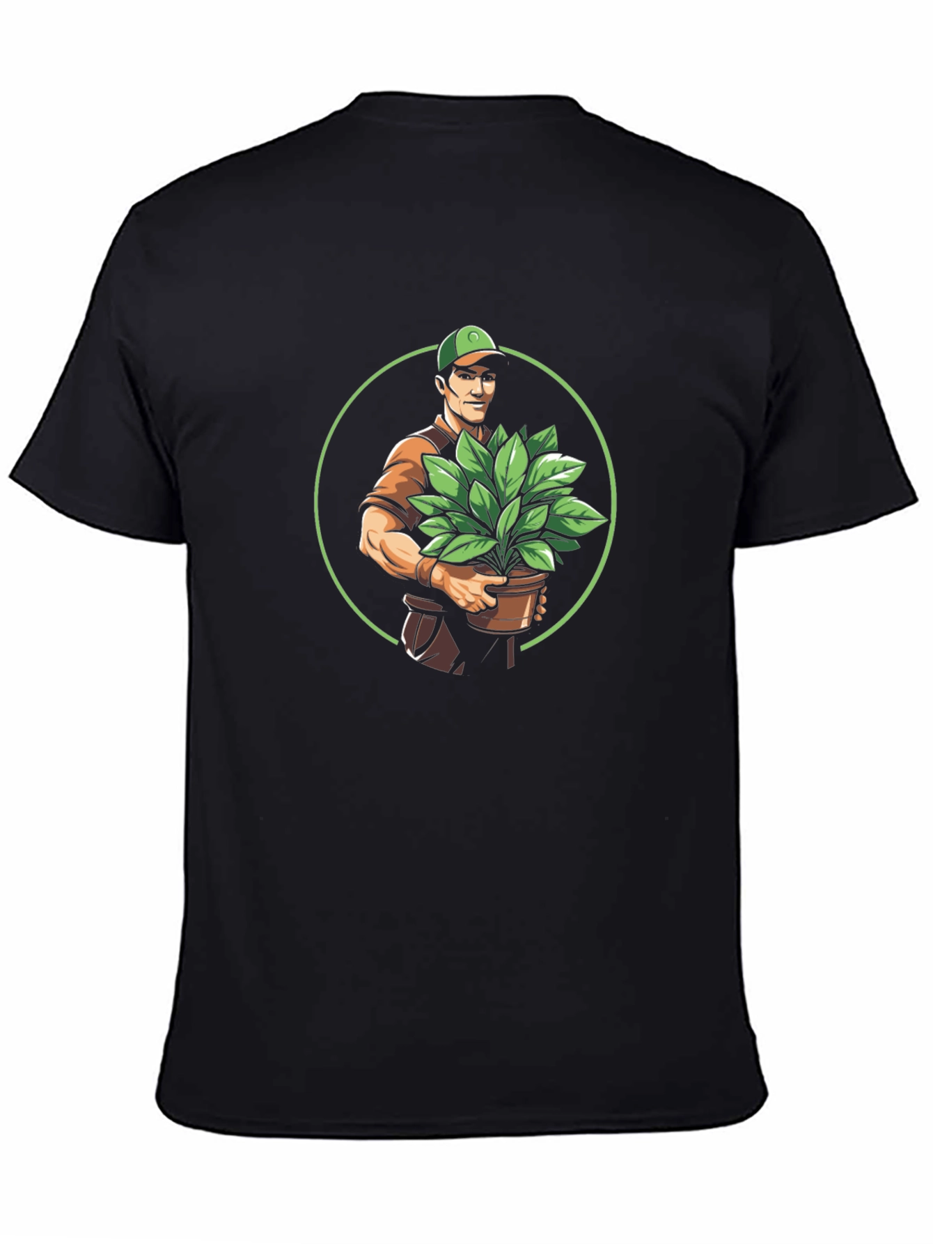 Gardener Graphic Tee - Black Cotton Comfort