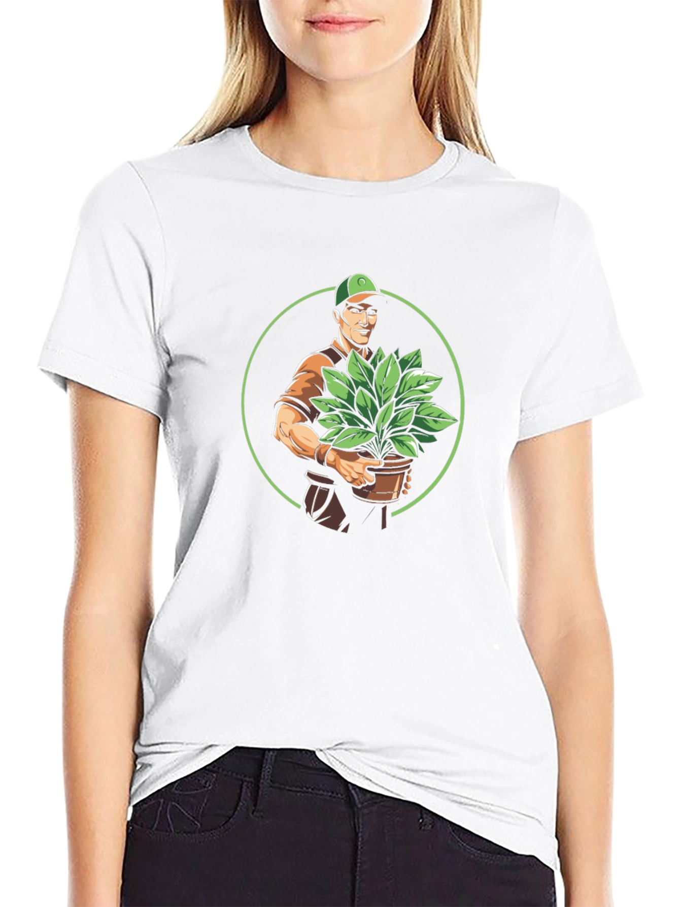 Gardener Graphic Tee - Black Cotton Comfort