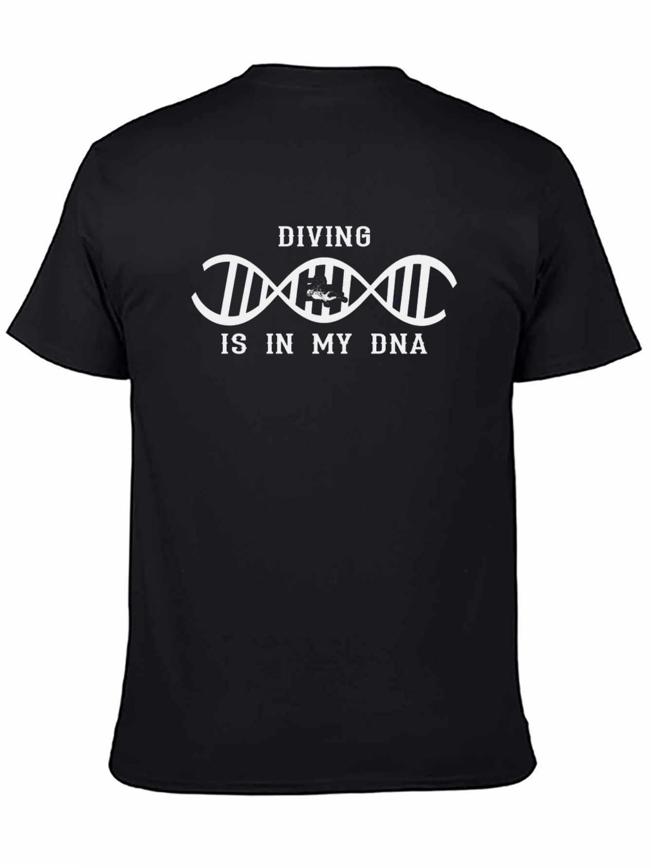 Diving is in My DNA Black T-Shirt Diver Gift