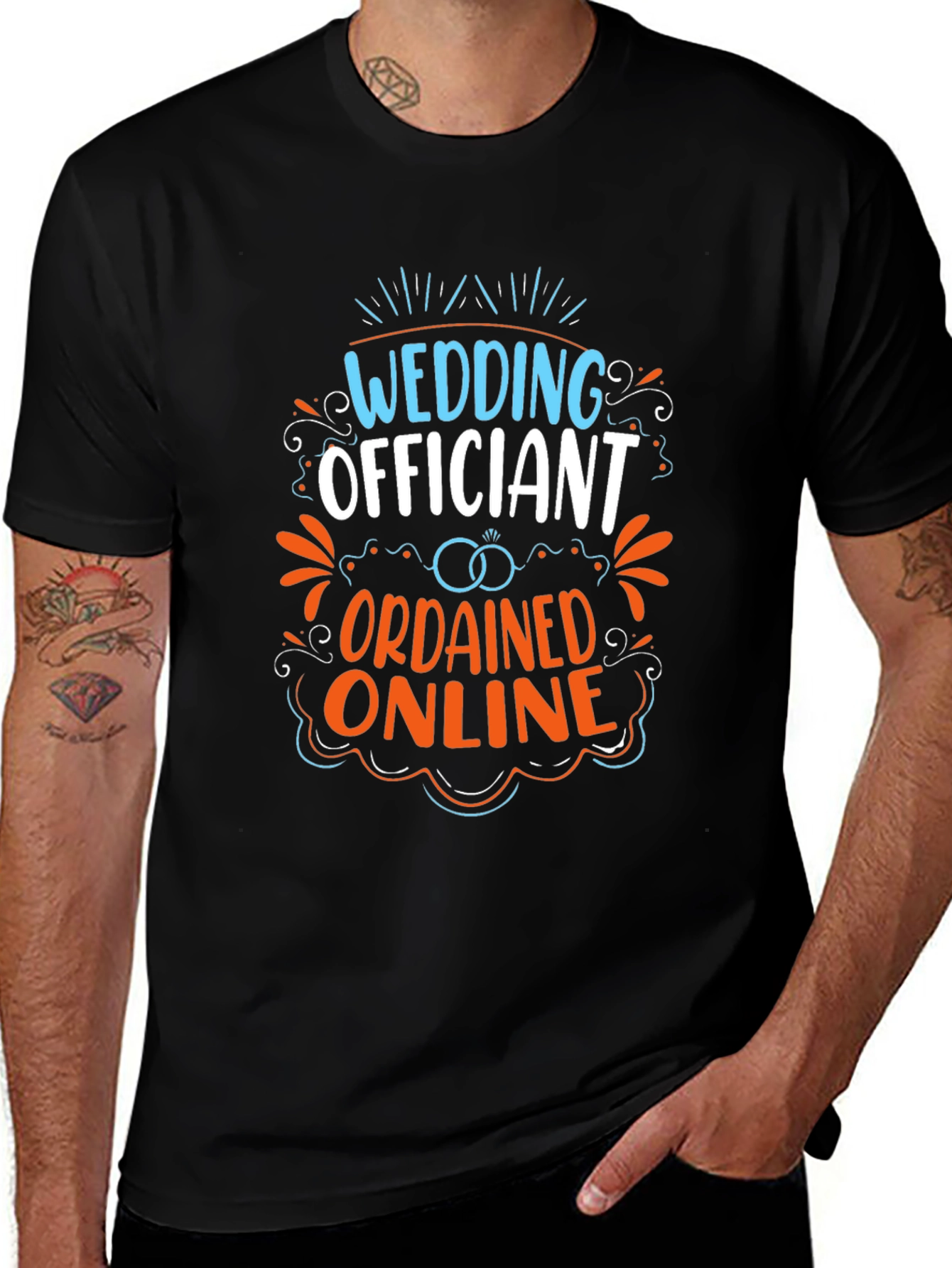 Wedding Officiant Ordained Online T-Shirt