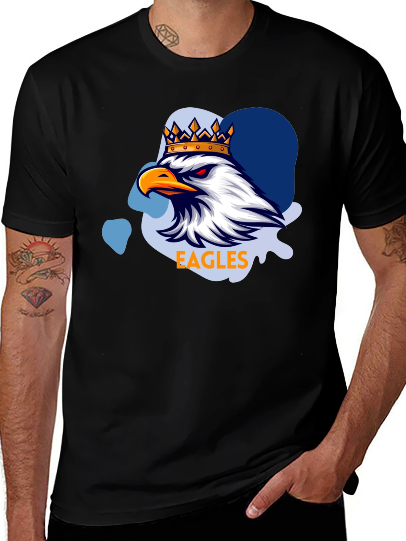 Eagles Crown Graphic Tee - Black T-Shirt