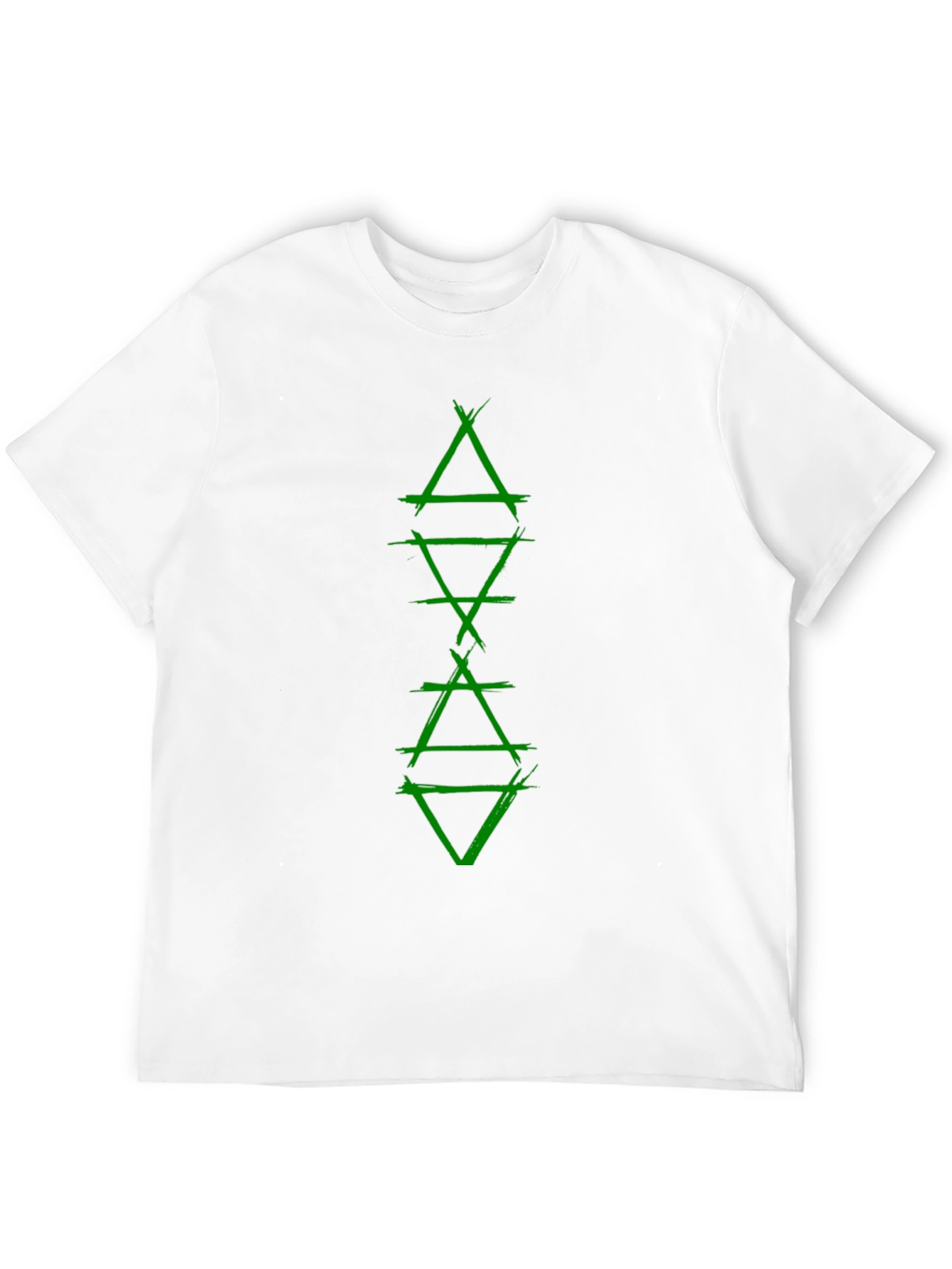 Green Alchemic Symbol Black T-Shirt
