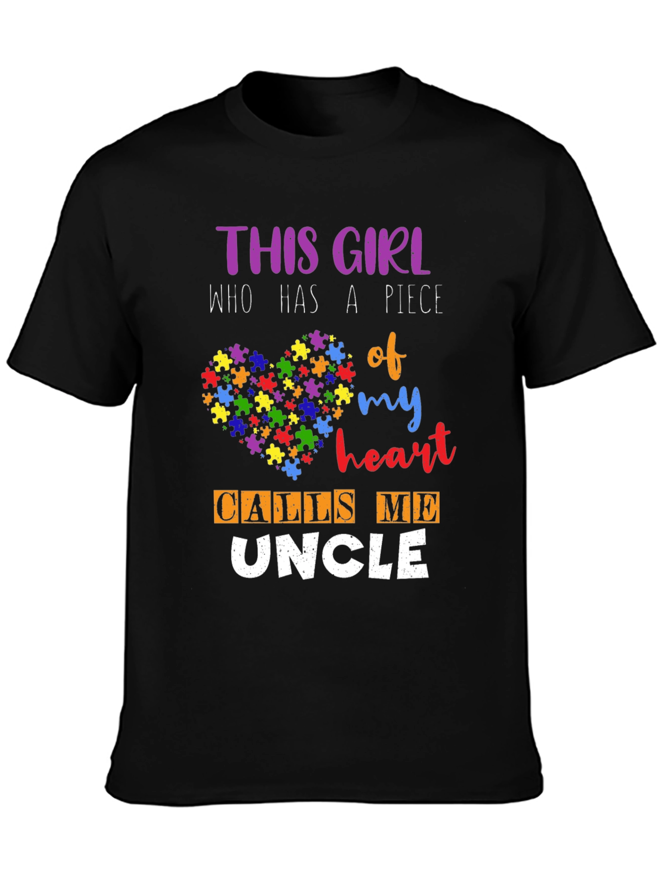 Autism Awareness Uncle T-Shirt