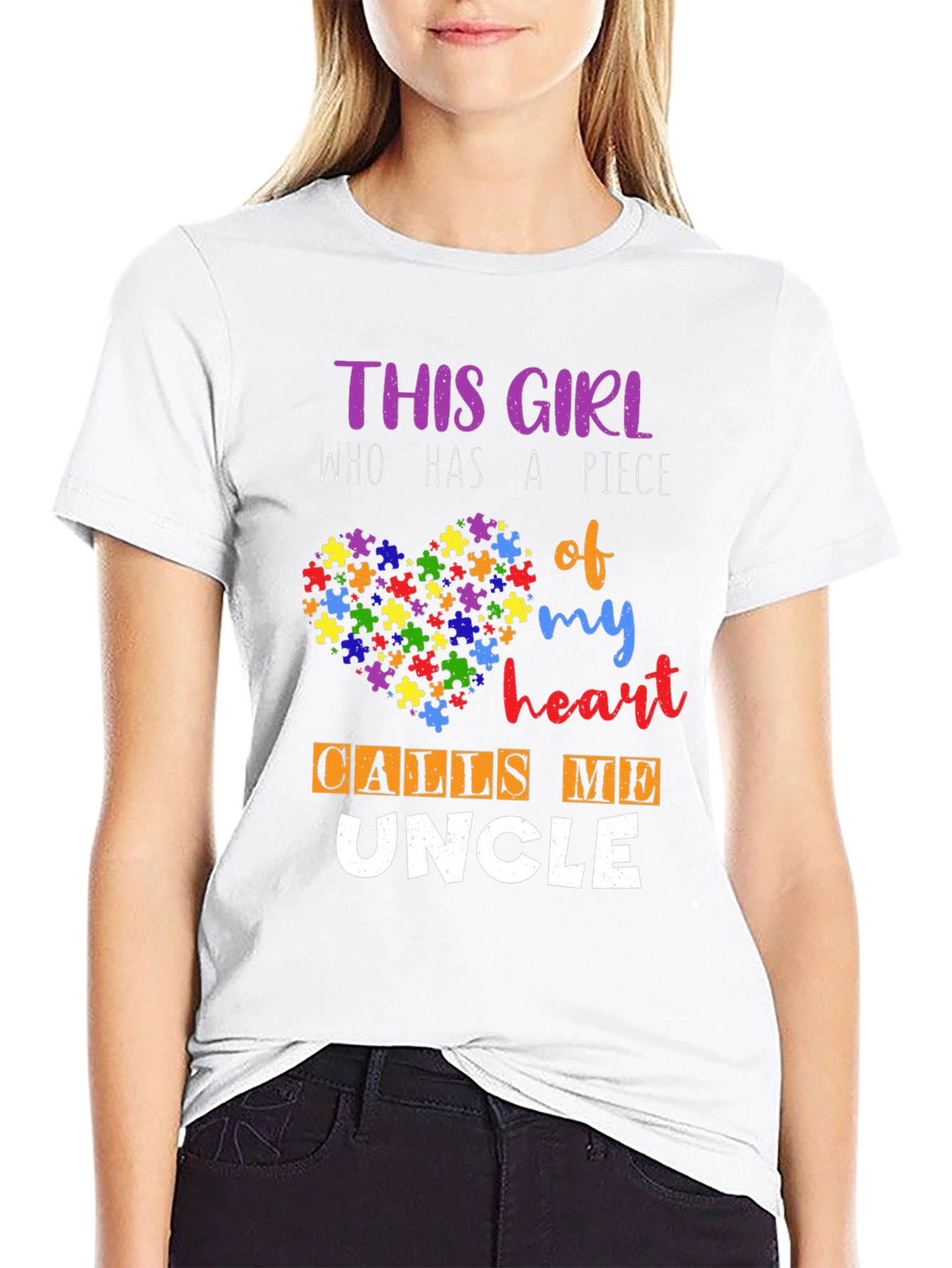 Autism Awareness Uncle T-Shirt