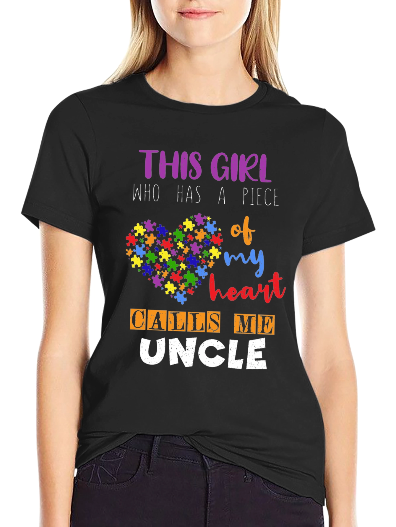 Autism Awareness Uncle T-Shirt