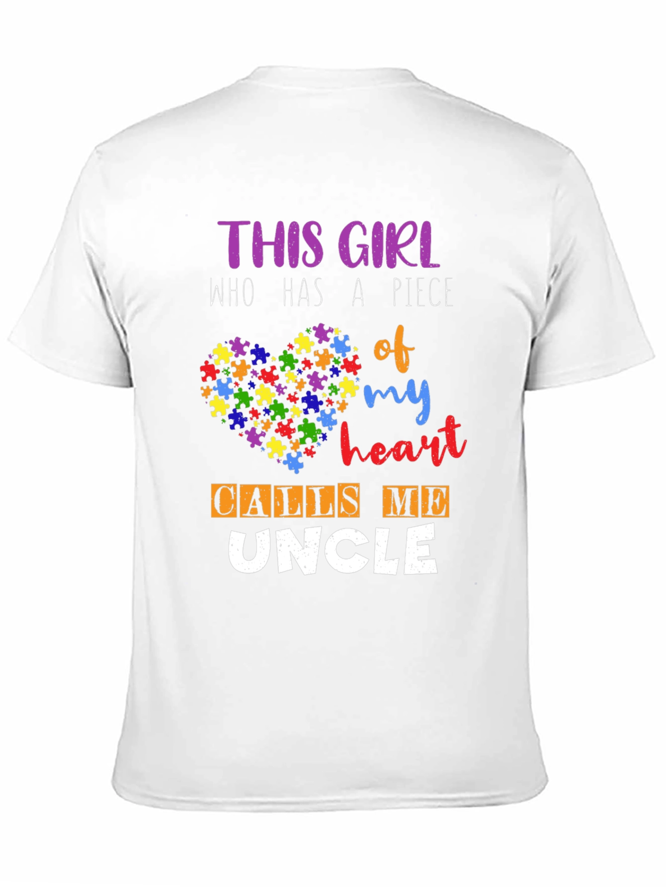 Autism Awareness Uncle T-Shirt