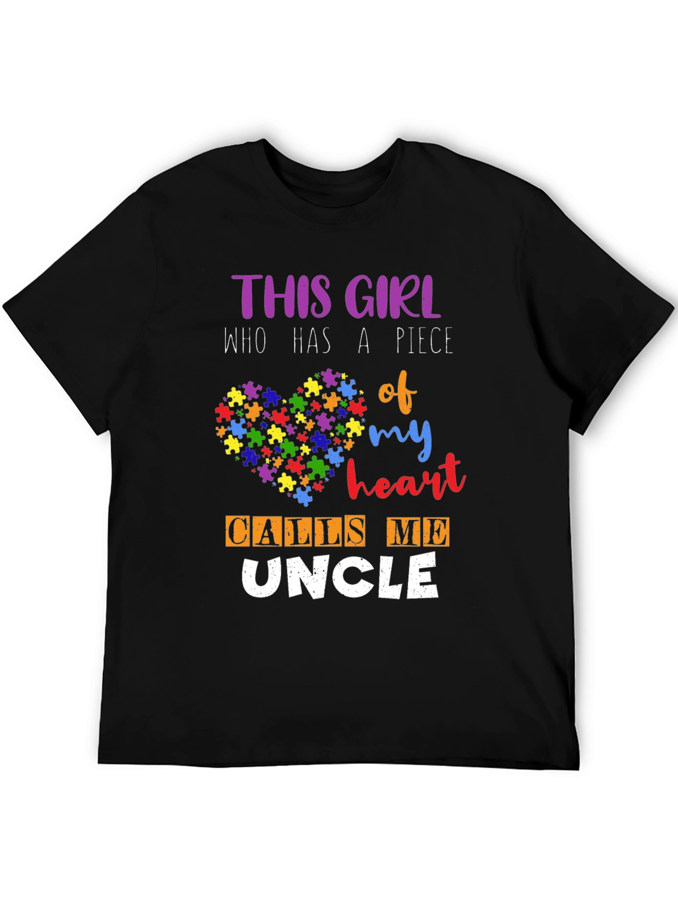 Autism Awareness Uncle T-Shirt