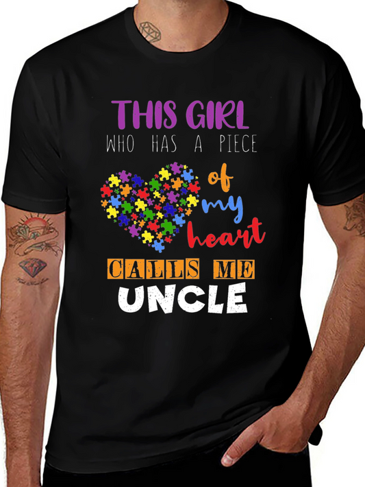 Autism Awareness Uncle T-Shirt