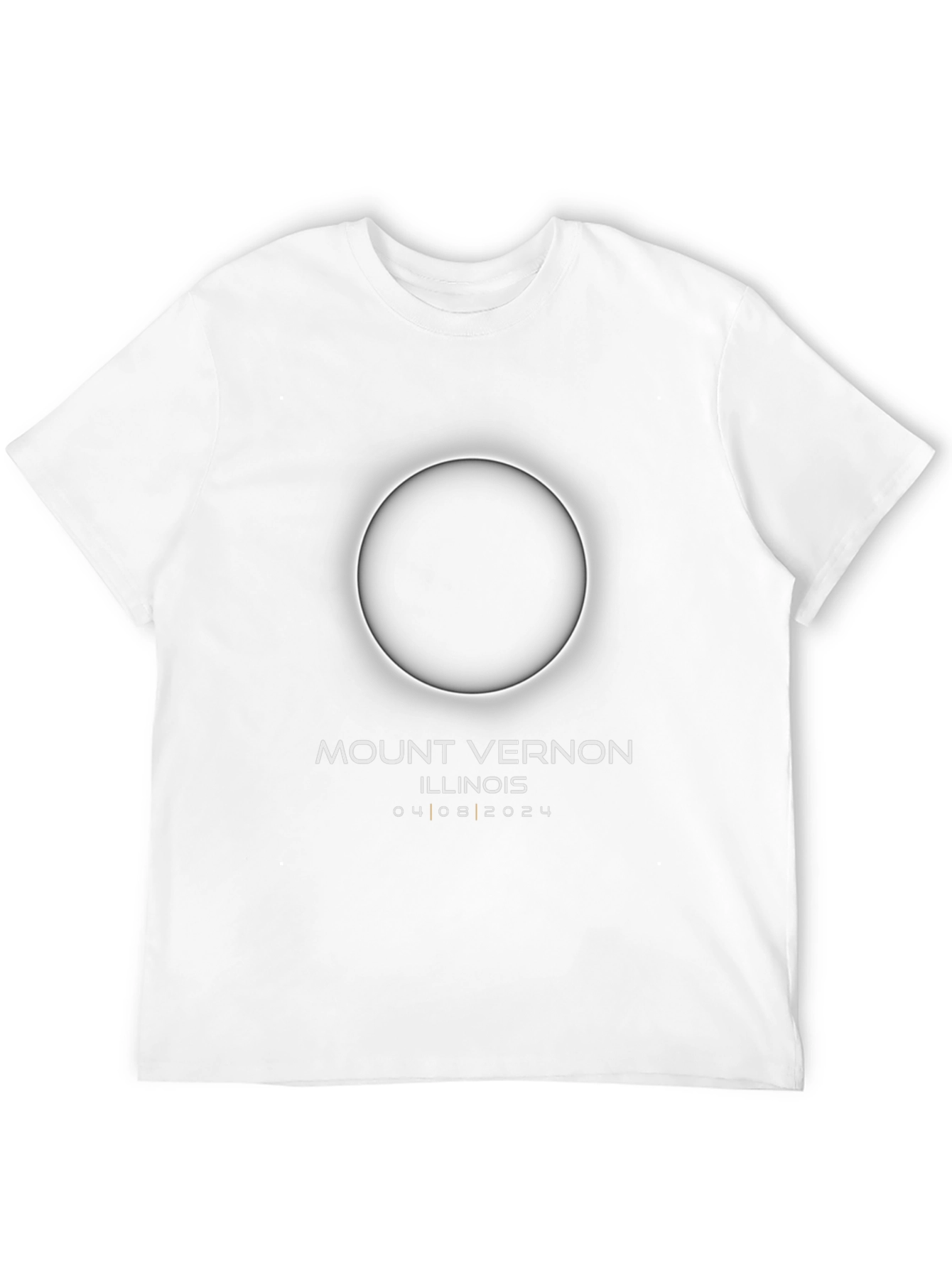 Mount Vernon Illinois Eclipse 2024 Black T-Shirt