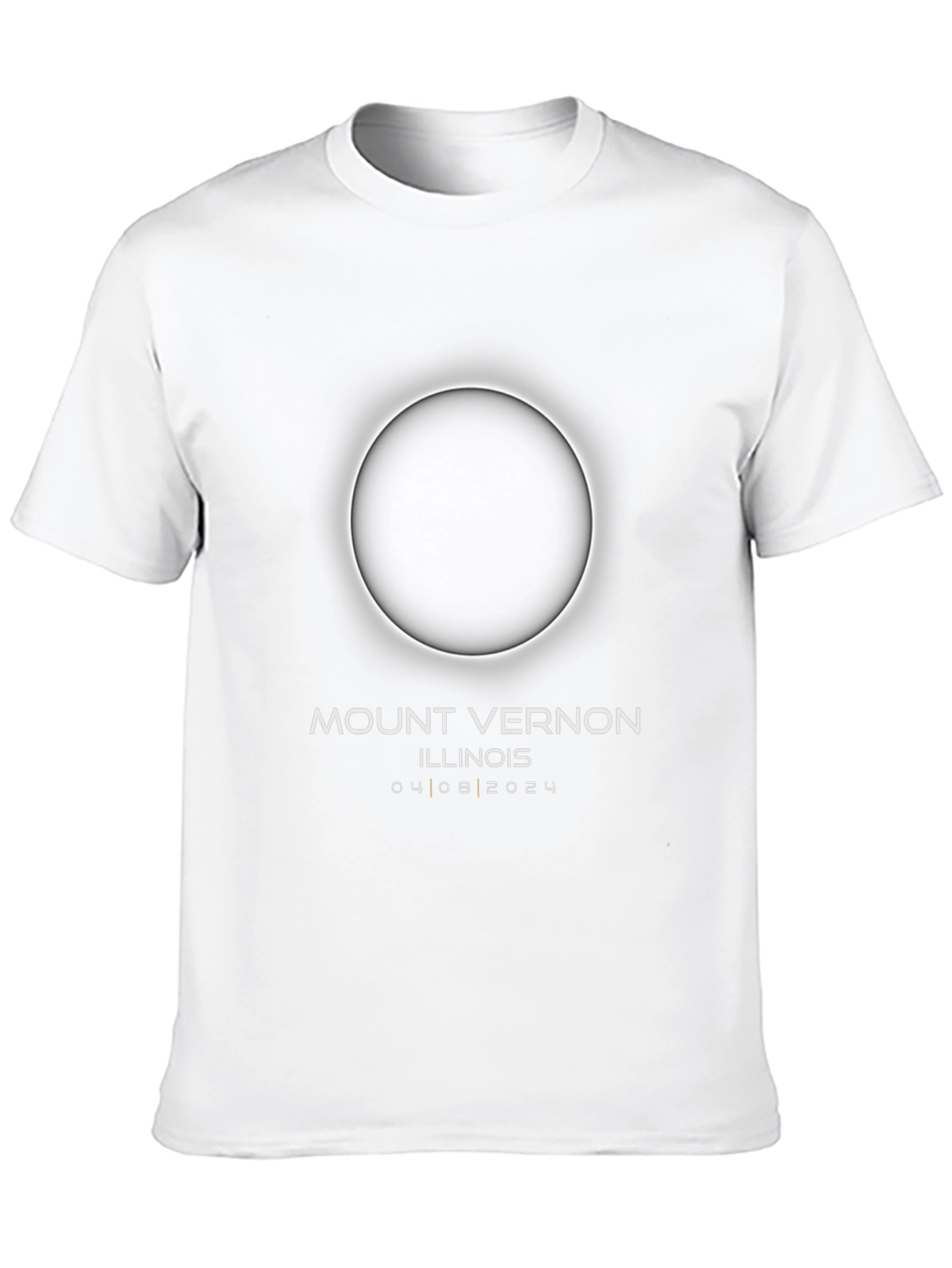 Mount Vernon Illinois Eclipse 2024 Black T-Shirt