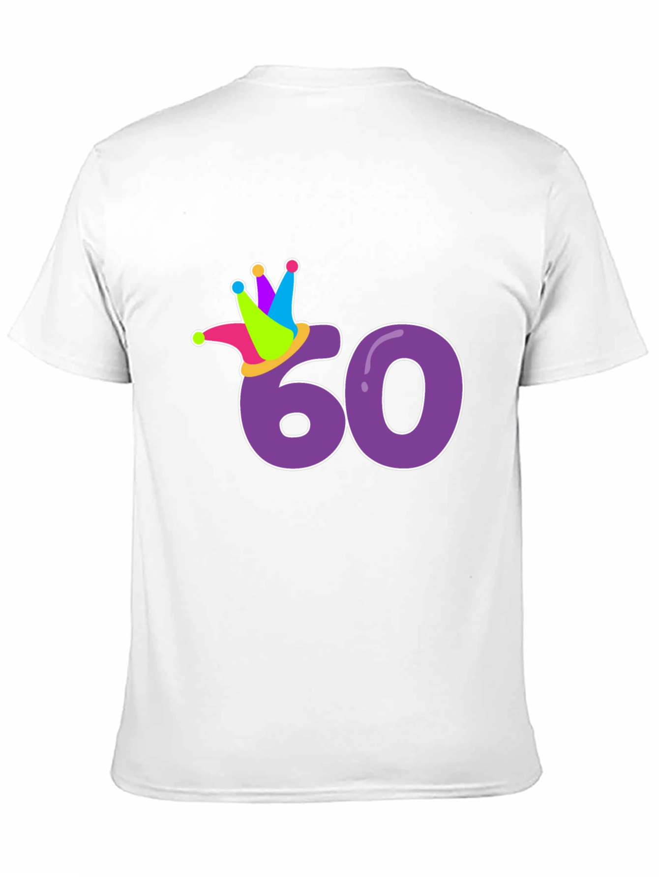 Sixty Birthday T-Shirt - Party Clown Crown