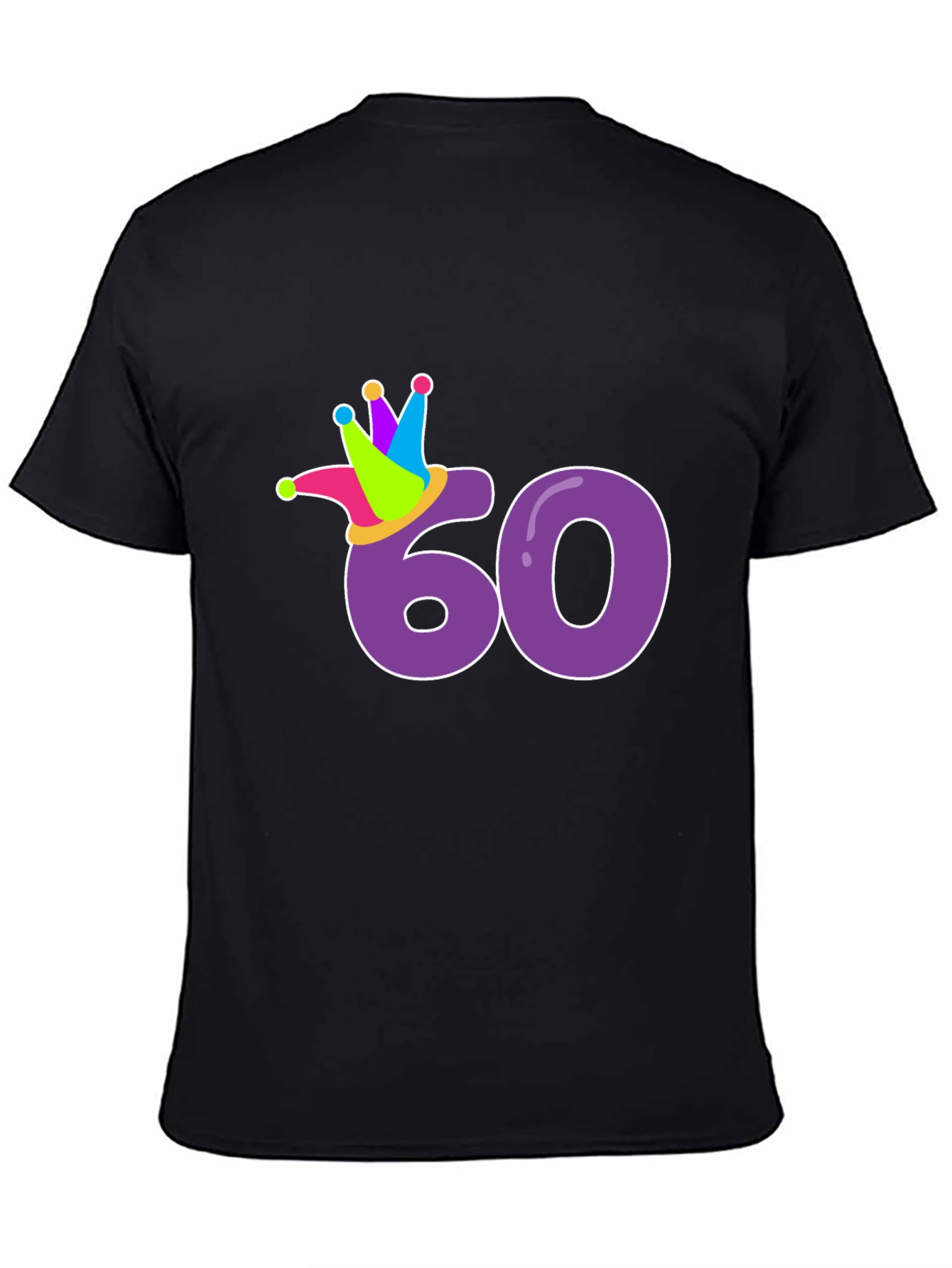 Sixty Birthday T-Shirt - Party Clown Crown