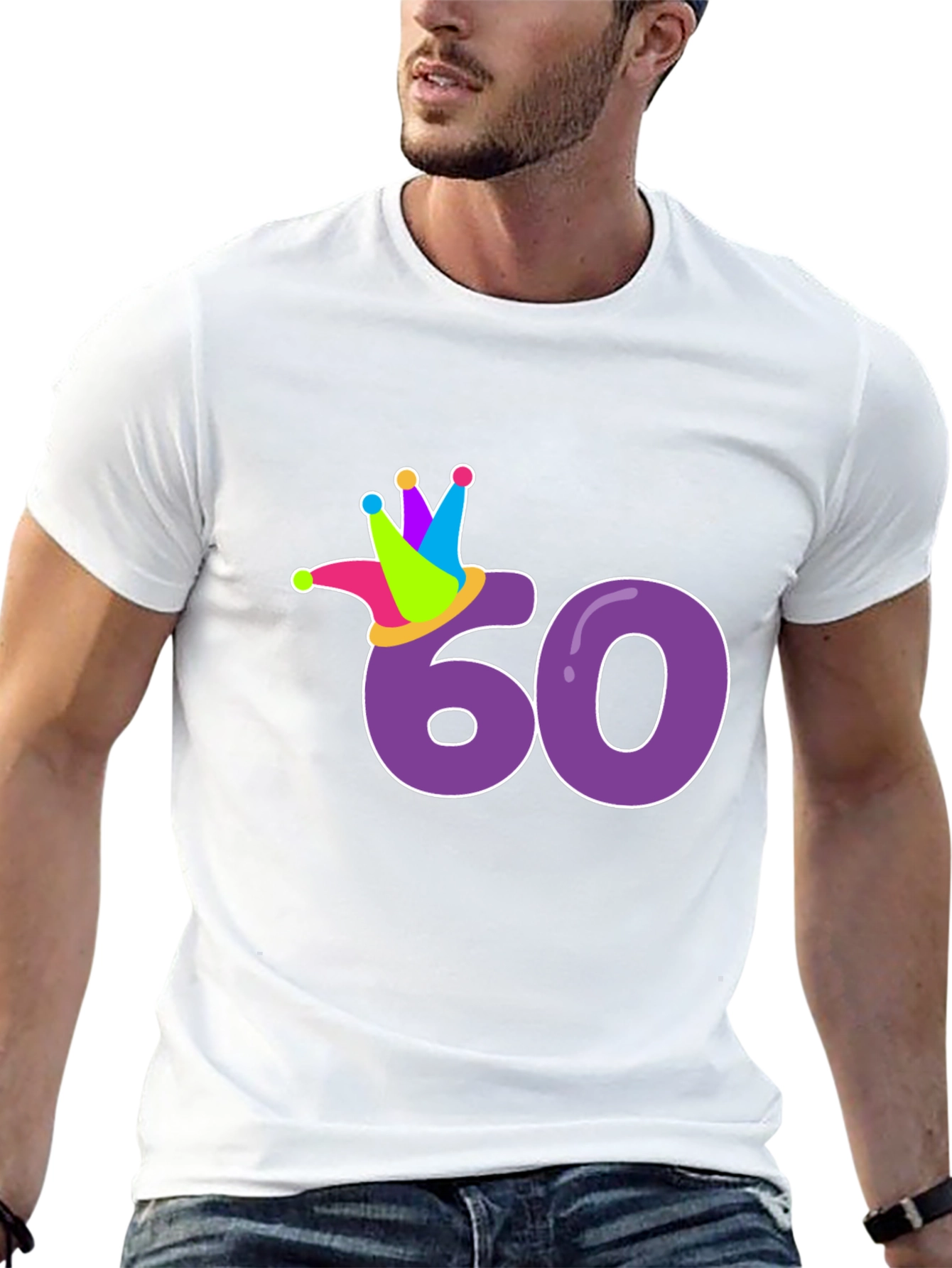 Sixty Birthday T-Shirt - Party Clown Crown