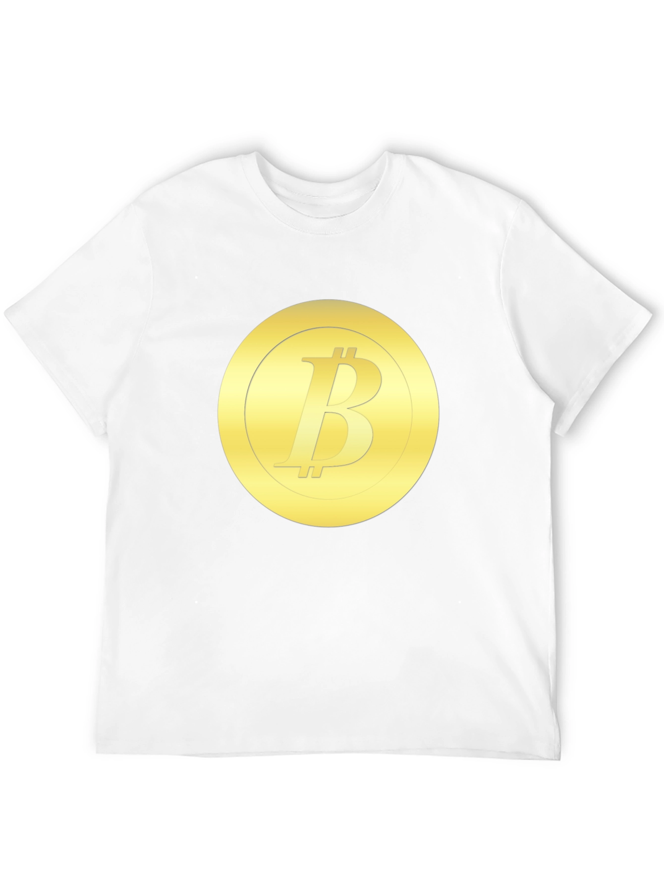 Bitcoin Tee - Gold Cryptocurrency Shirt