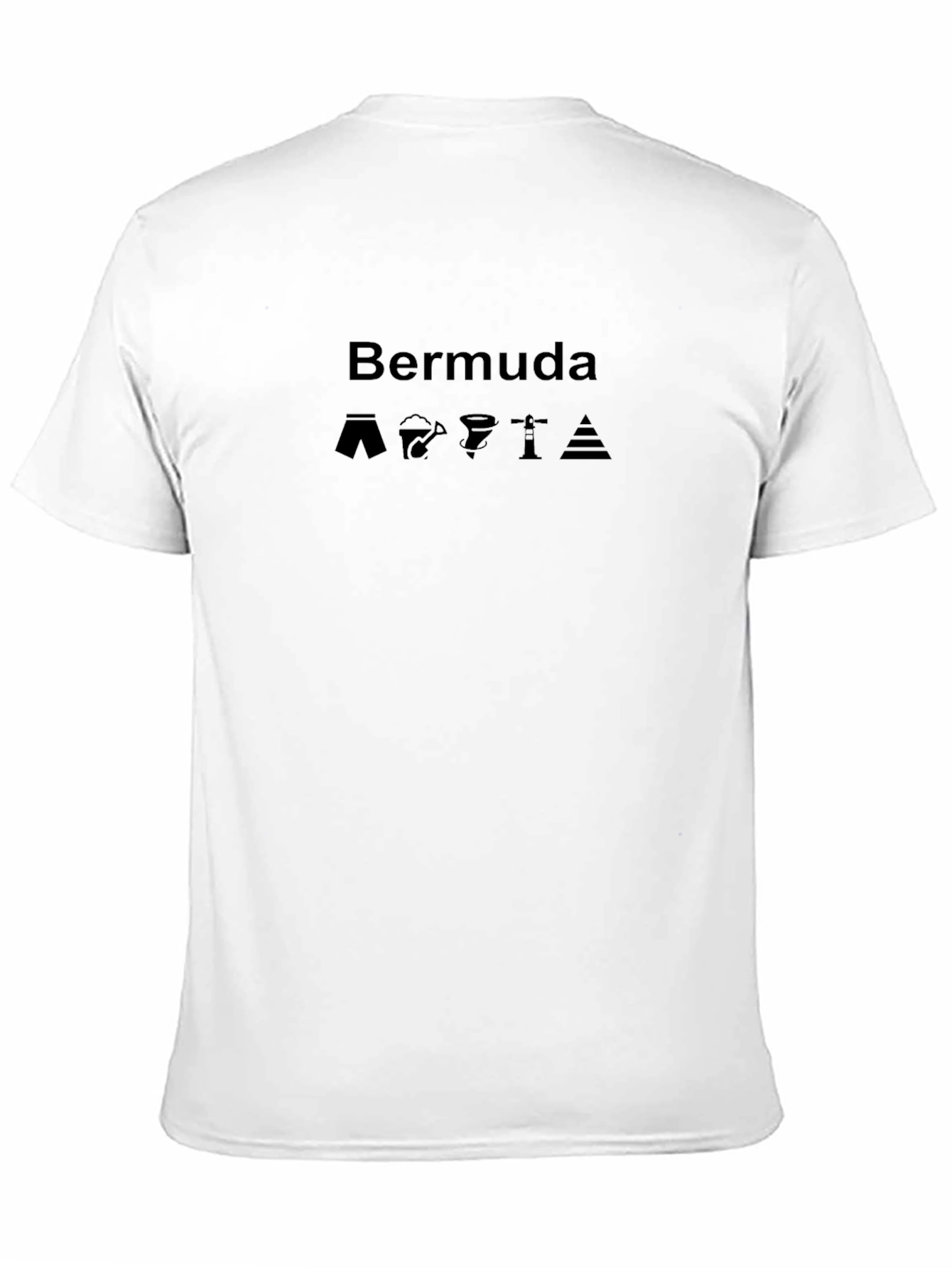 Bermuda Graphic T-Shirt Black Cotton Tee
