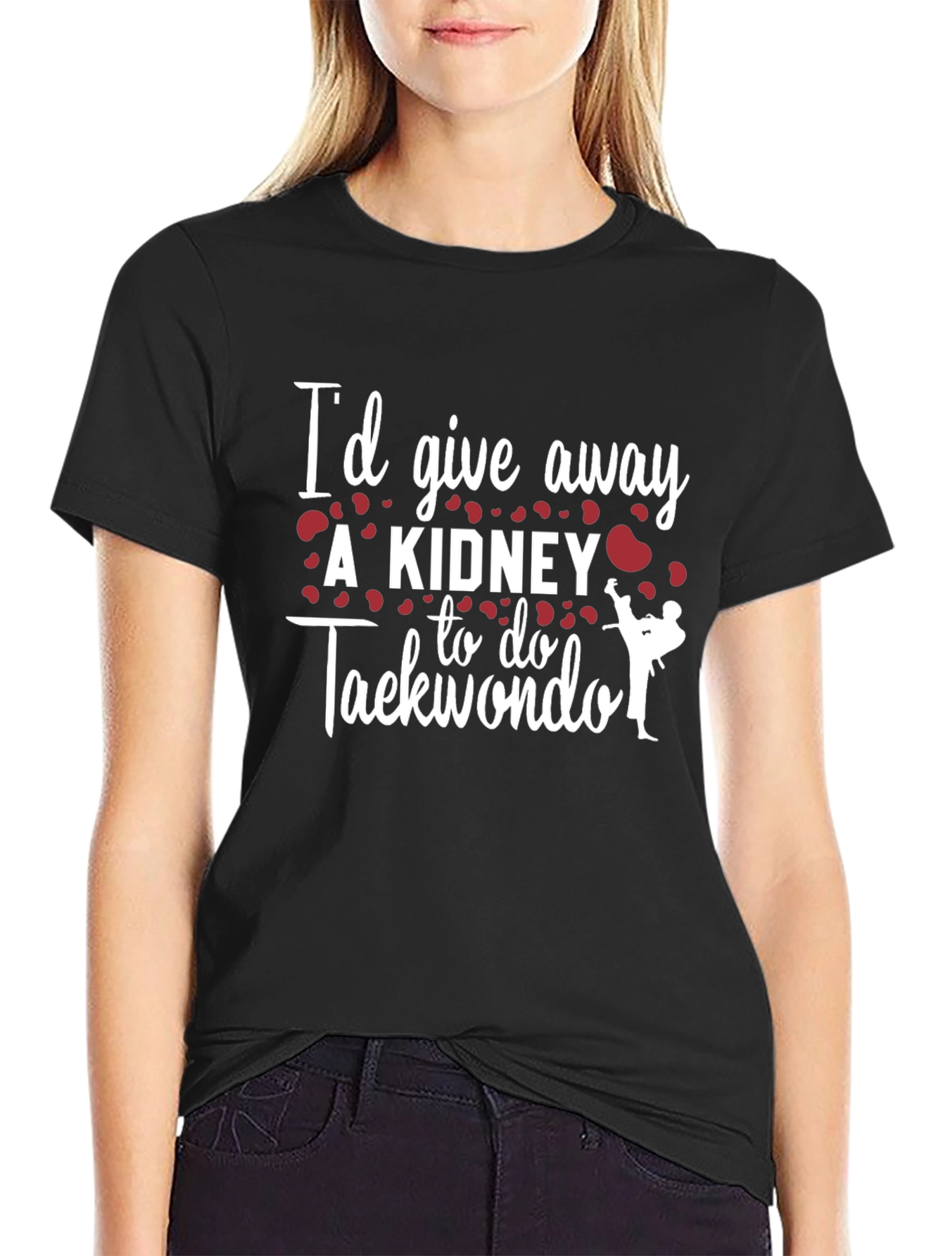 Taekwondo Kidney Funny Graphic T-Shirt