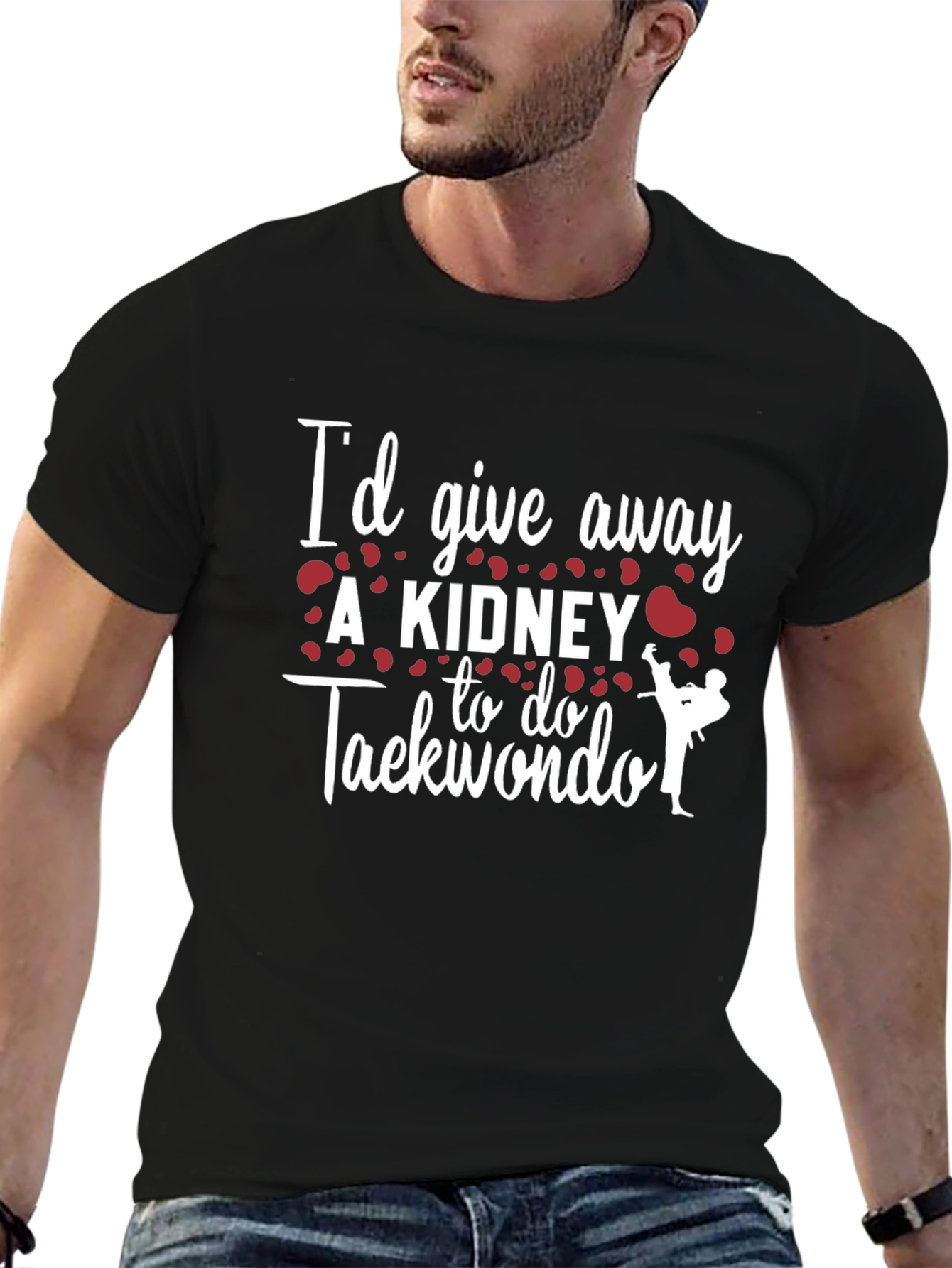 Taekwondo Kidney Funny Graphic T-Shirt