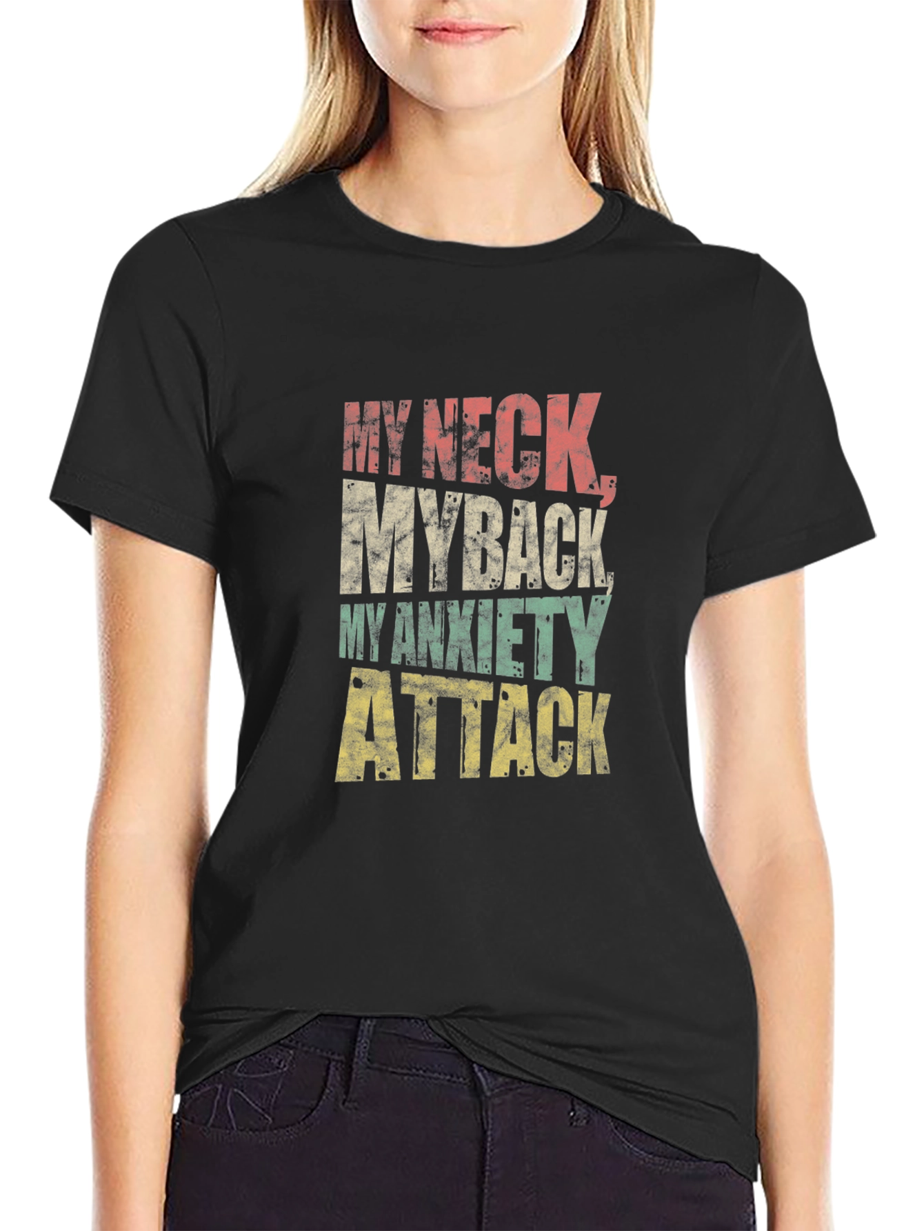 Humorous My Neck My Back Graphic T-Shirt