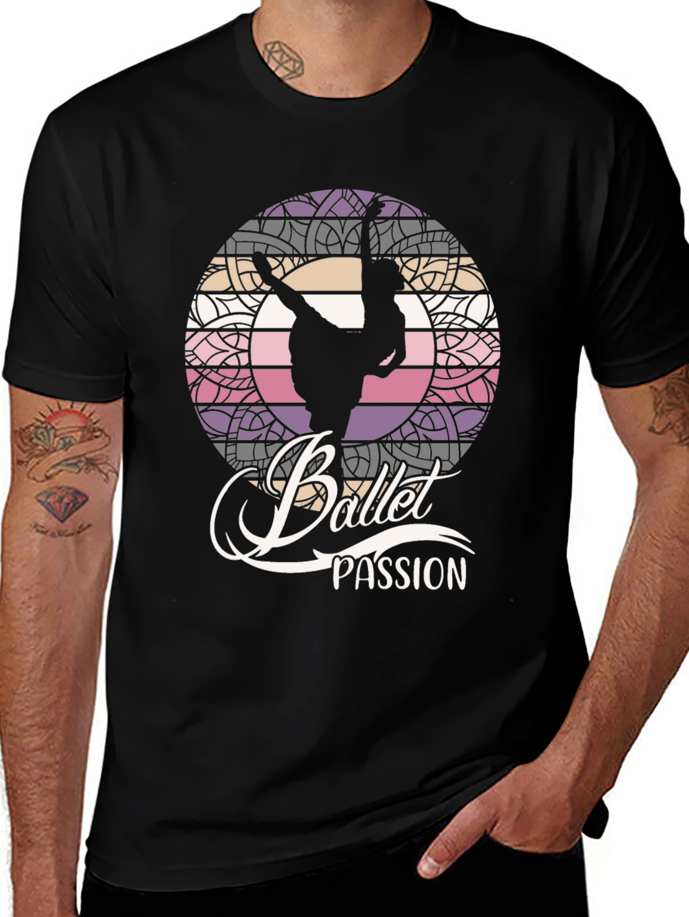 Ballet Passion T-Shirt - Dancer Mandala Tee