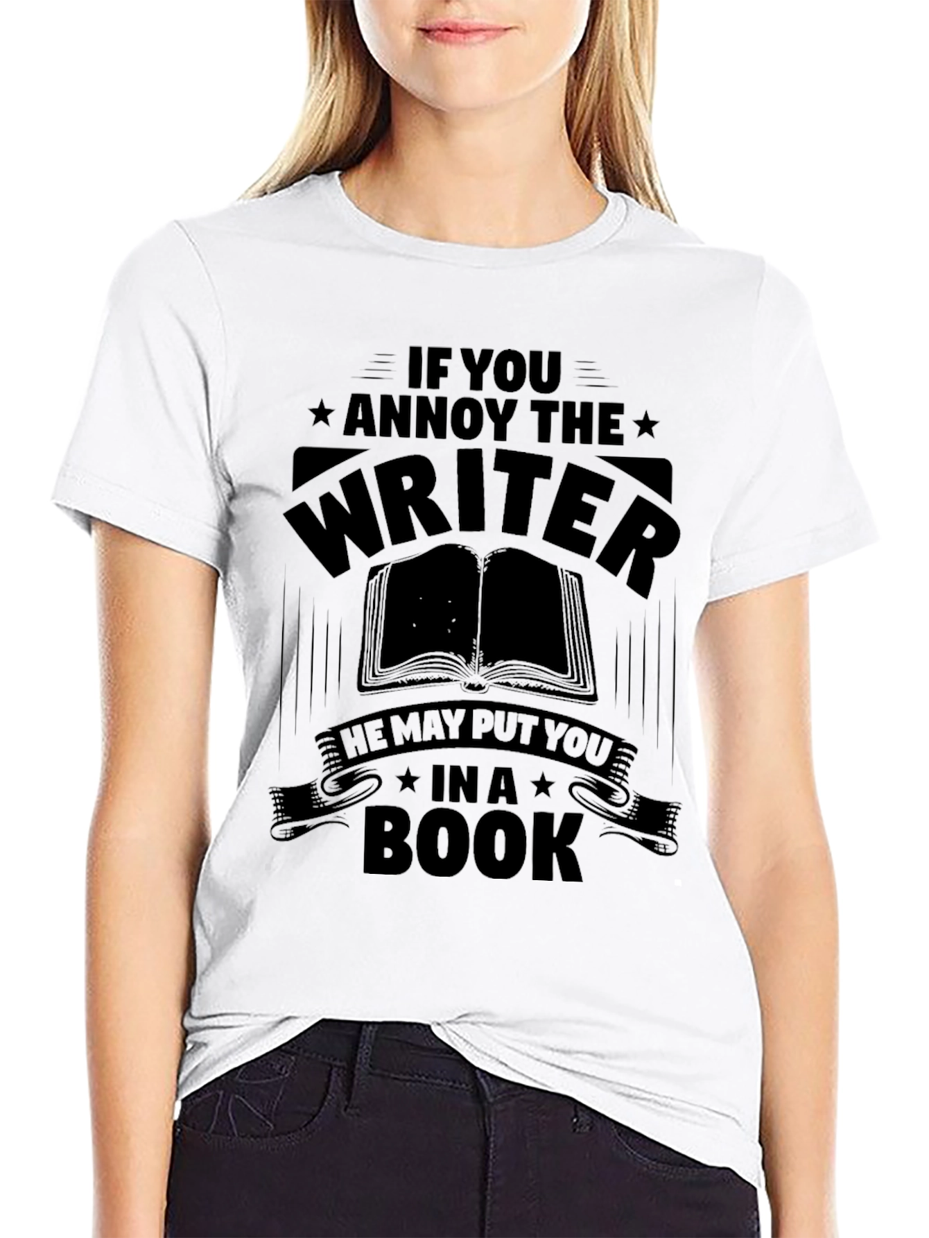 Writer Warning T-Shirt - Annoy the Writer!
