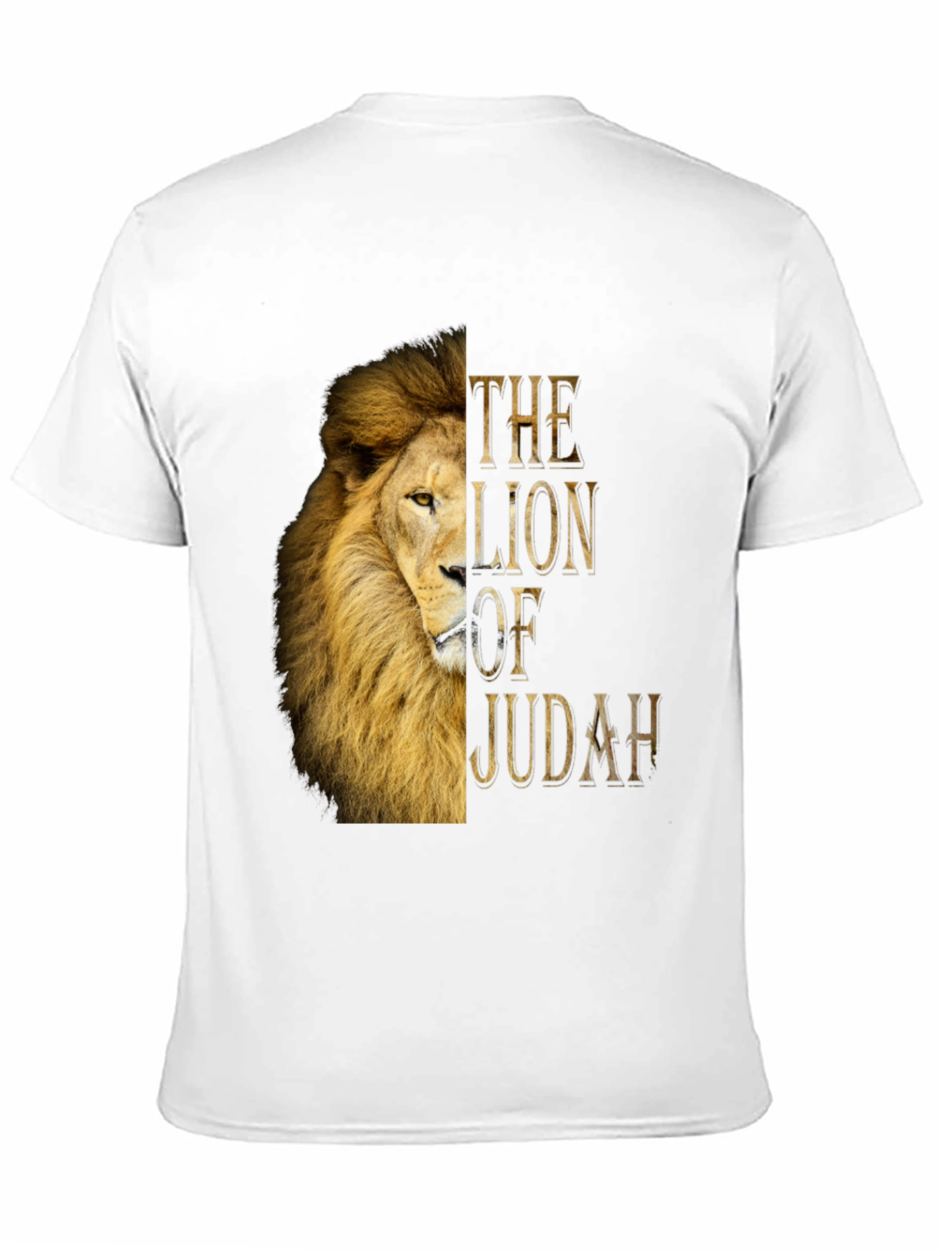 Lion of Judah Graphic Print Black T-Shirt