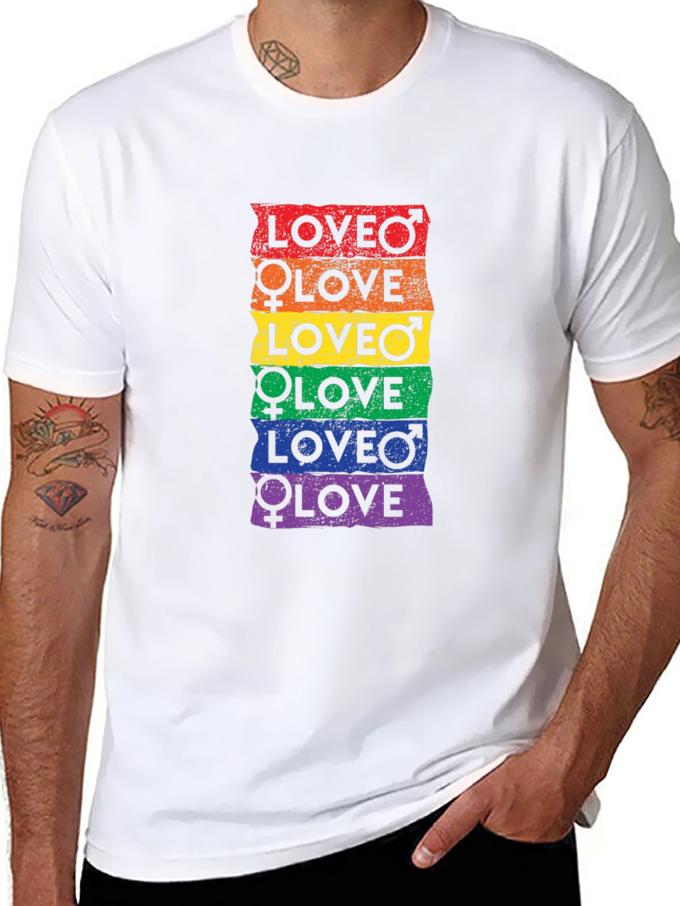 LGBTQ+ Pride Love Graphic Tee