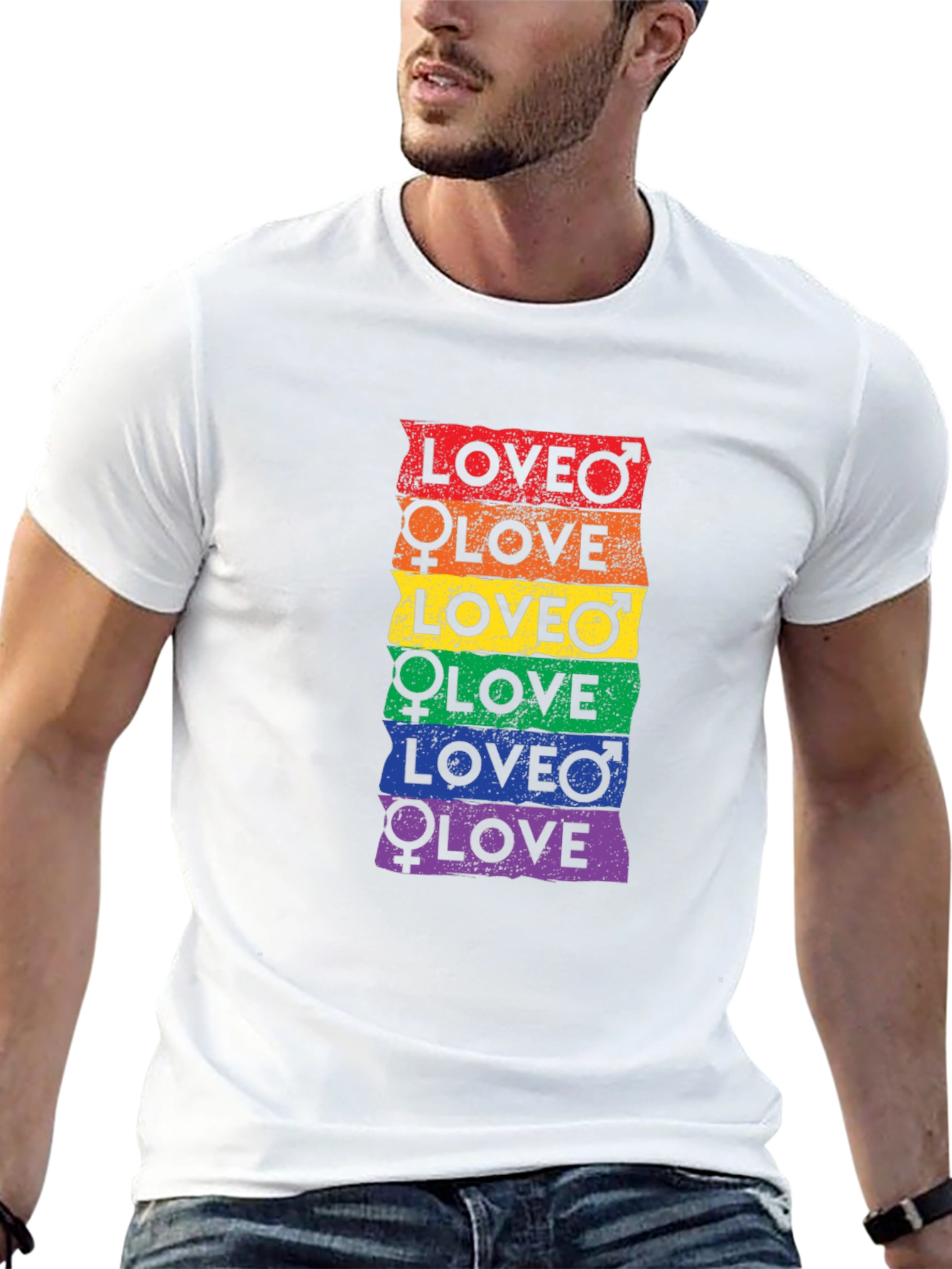LGBTQ+ Pride Love Graphic Tee