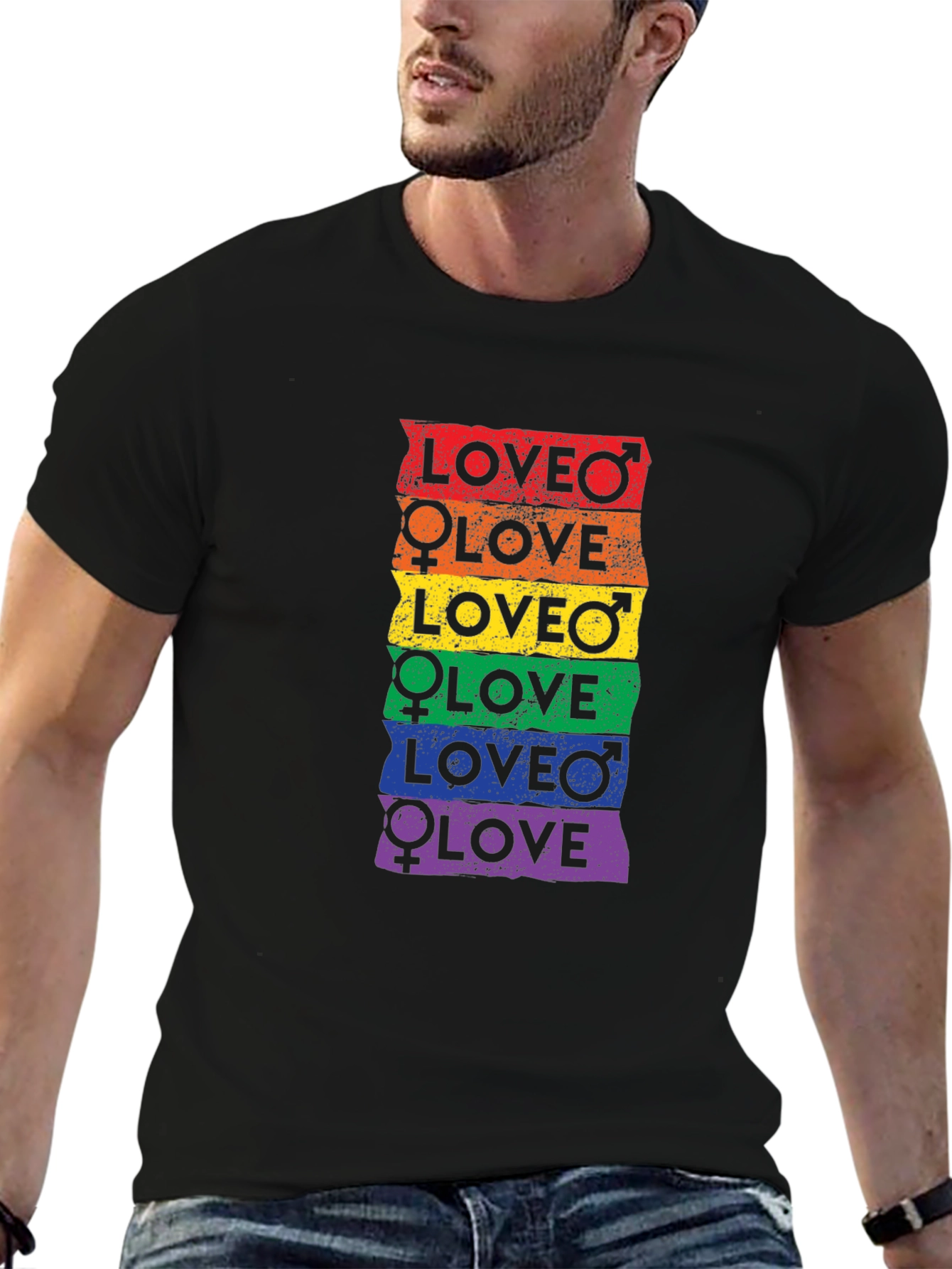 LGBTQ+ Pride Love Graphic Tee