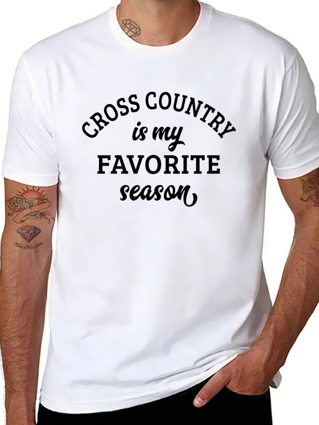 Cross Country Is My Favorite Season Black T-Shirt