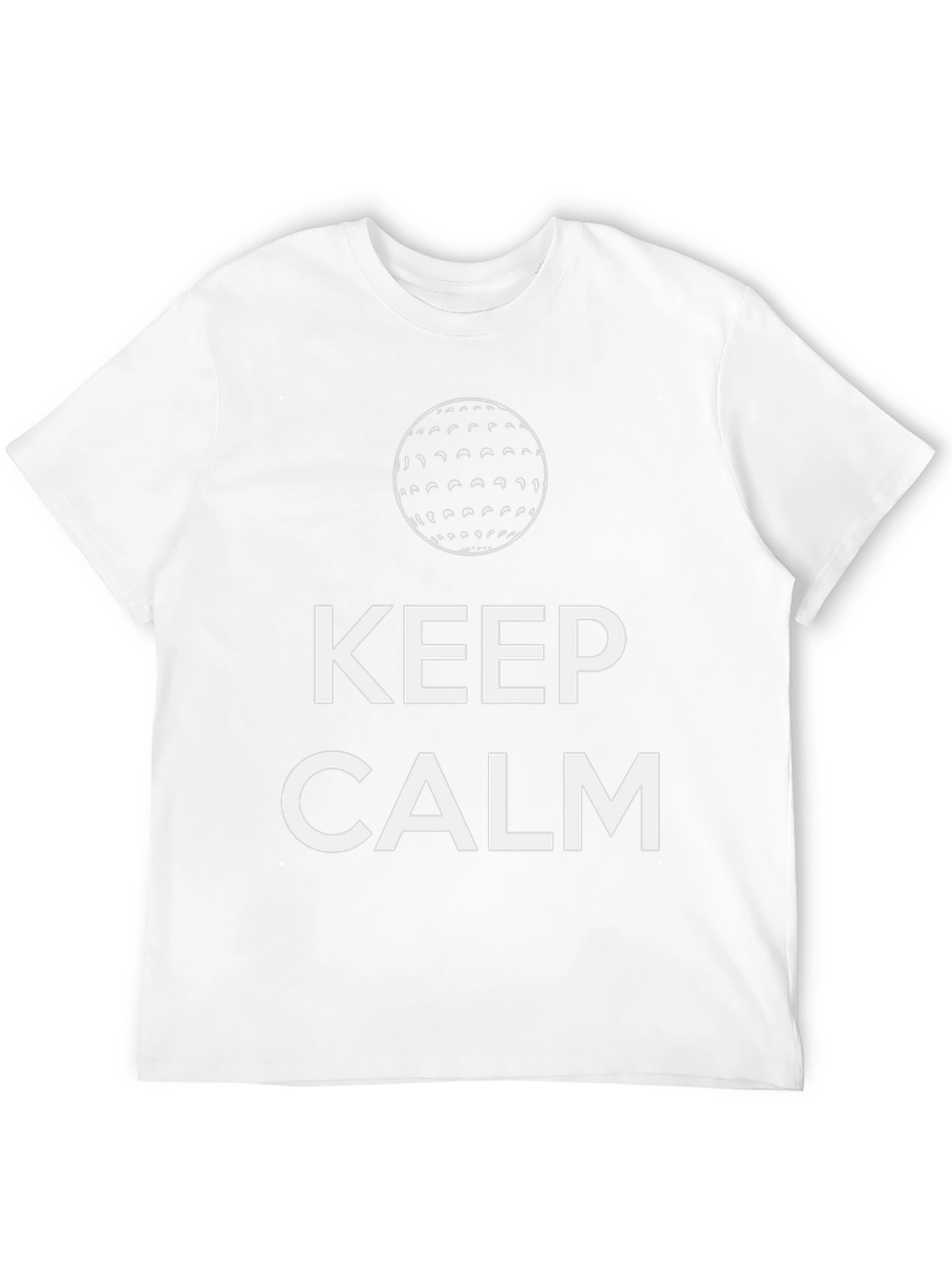 Keep Calm Golf Ball T-Shirt - Relaxed Style
