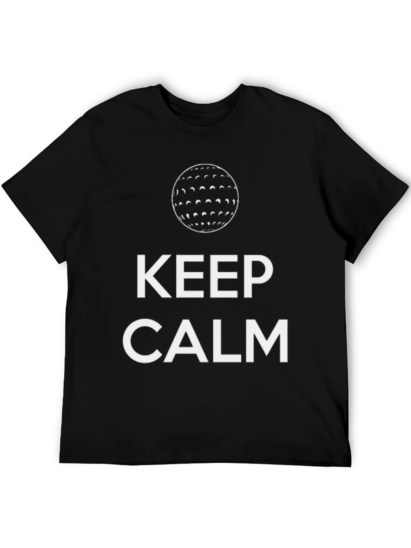 Keep Calm Golf Ball T-Shirt - Relaxed Style