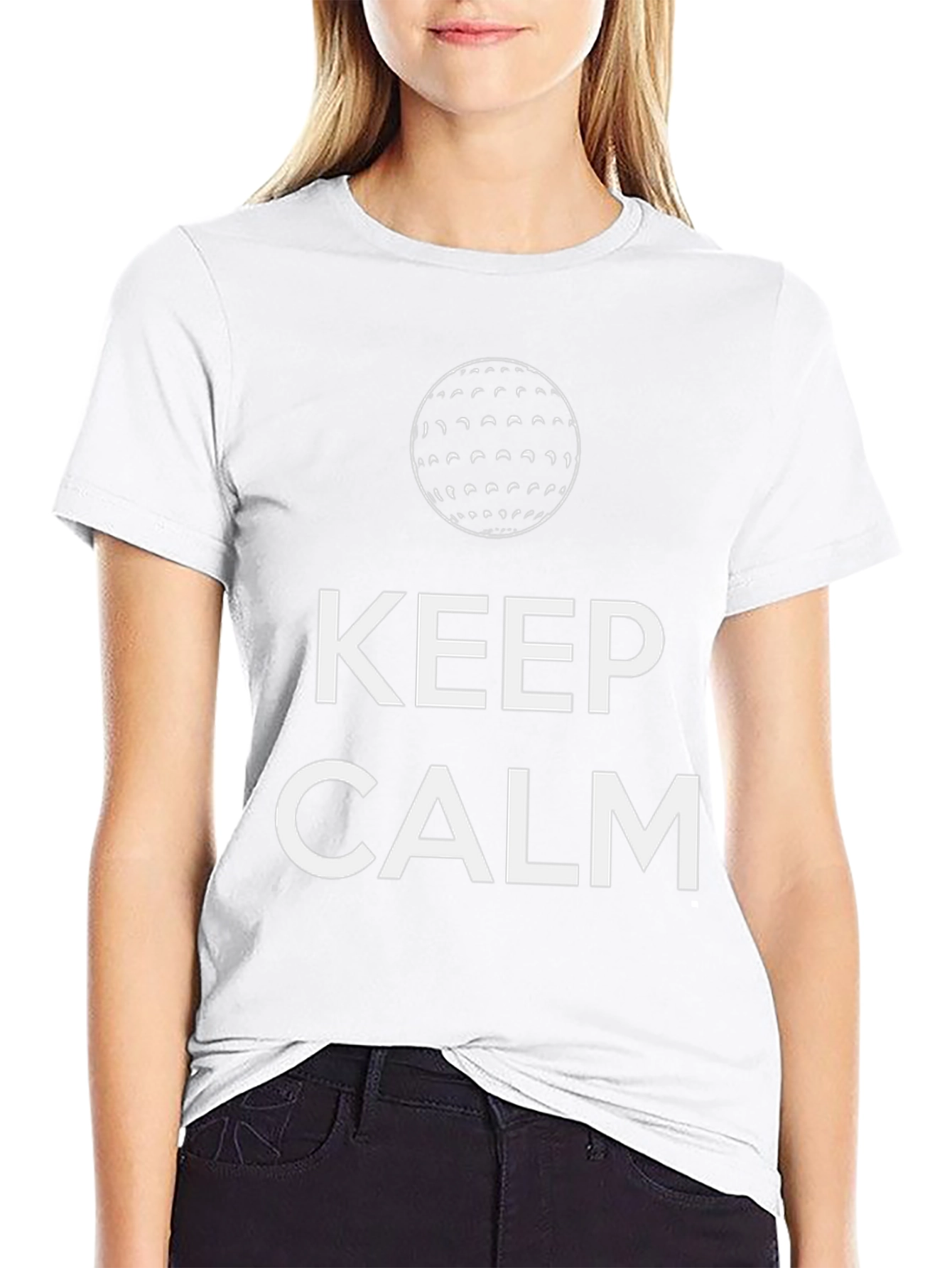 Keep Calm Golf Ball T-Shirt - Relaxed Style
