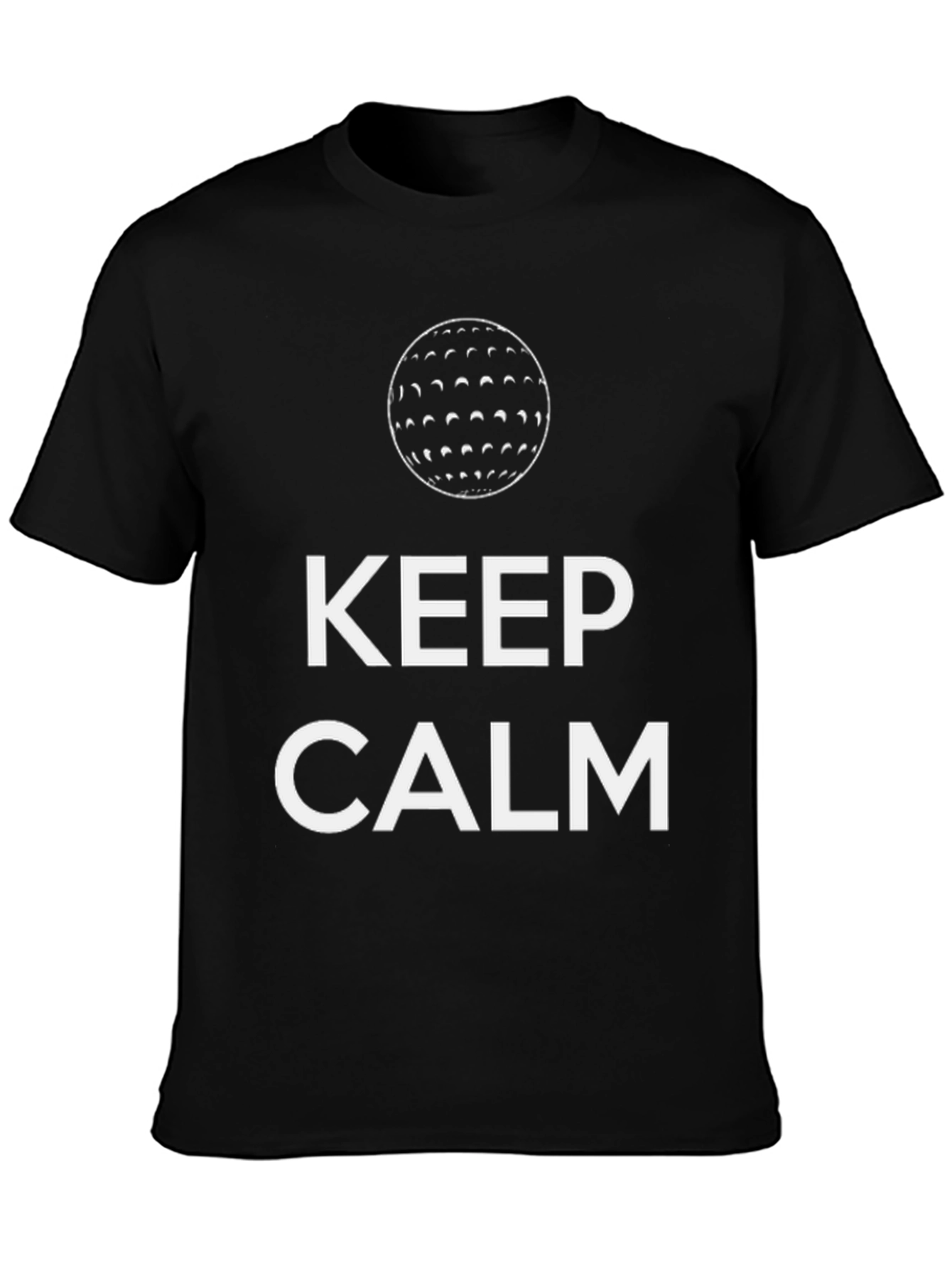 Keep Calm Golf Ball T-Shirt - Relaxed Style
