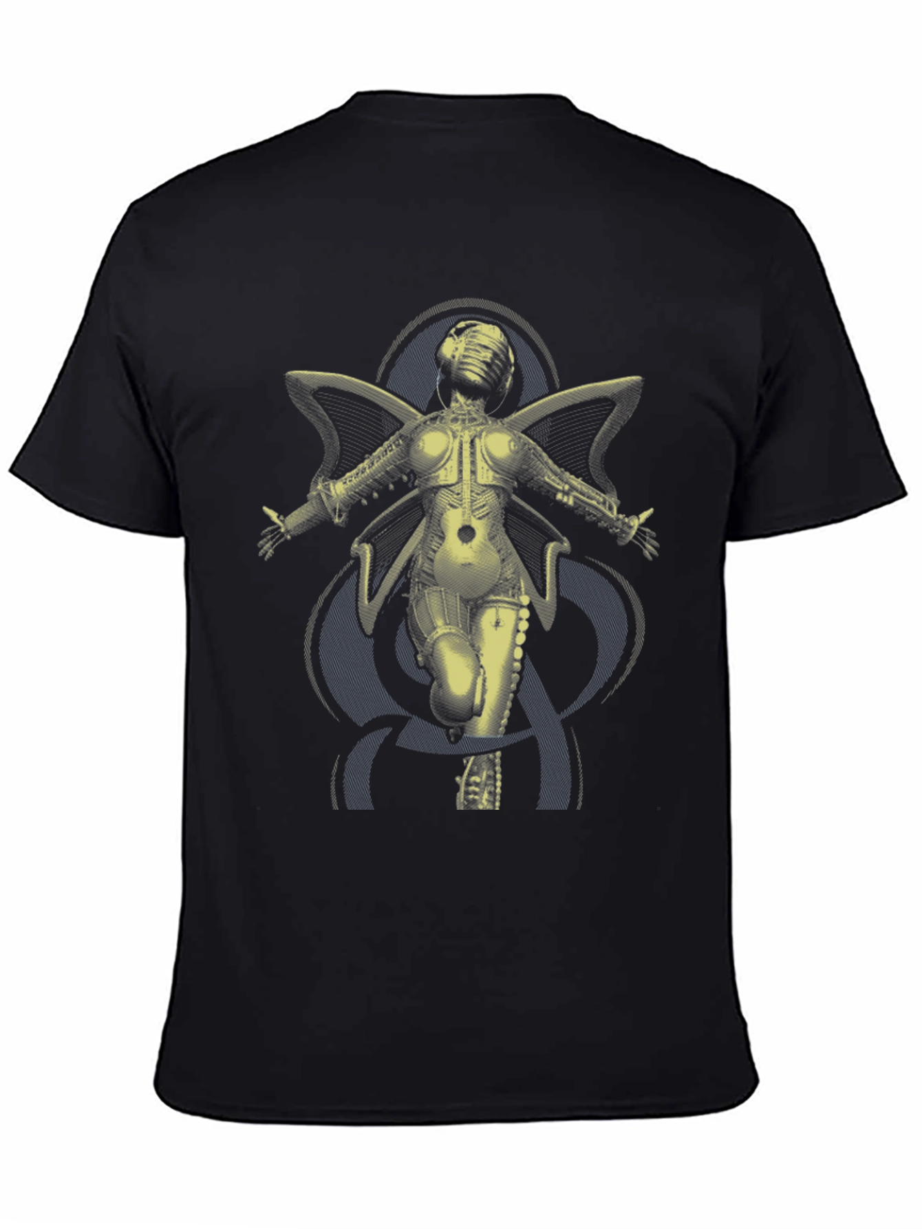 Steampunk Angel Graphic Tee - Unique Design Soft Cotton