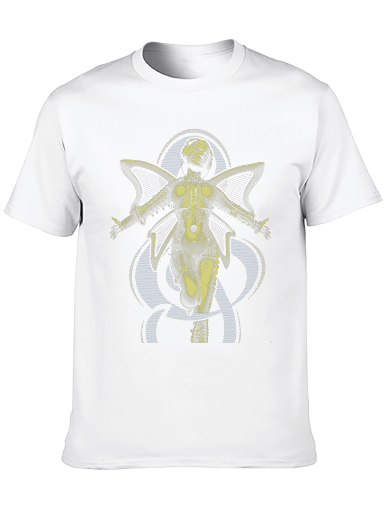 Steampunk Angel Graphic Tee - Unique Design Soft Cotton
