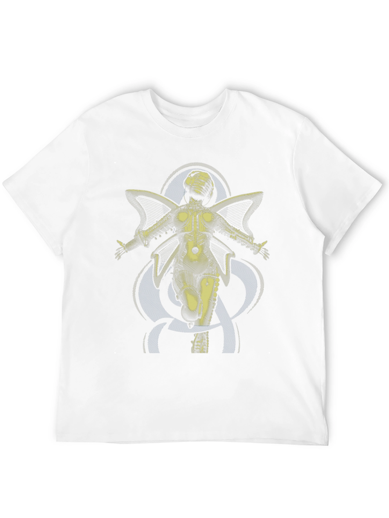 Steampunk Angel Graphic Tee - Unique Design Soft Cotton
