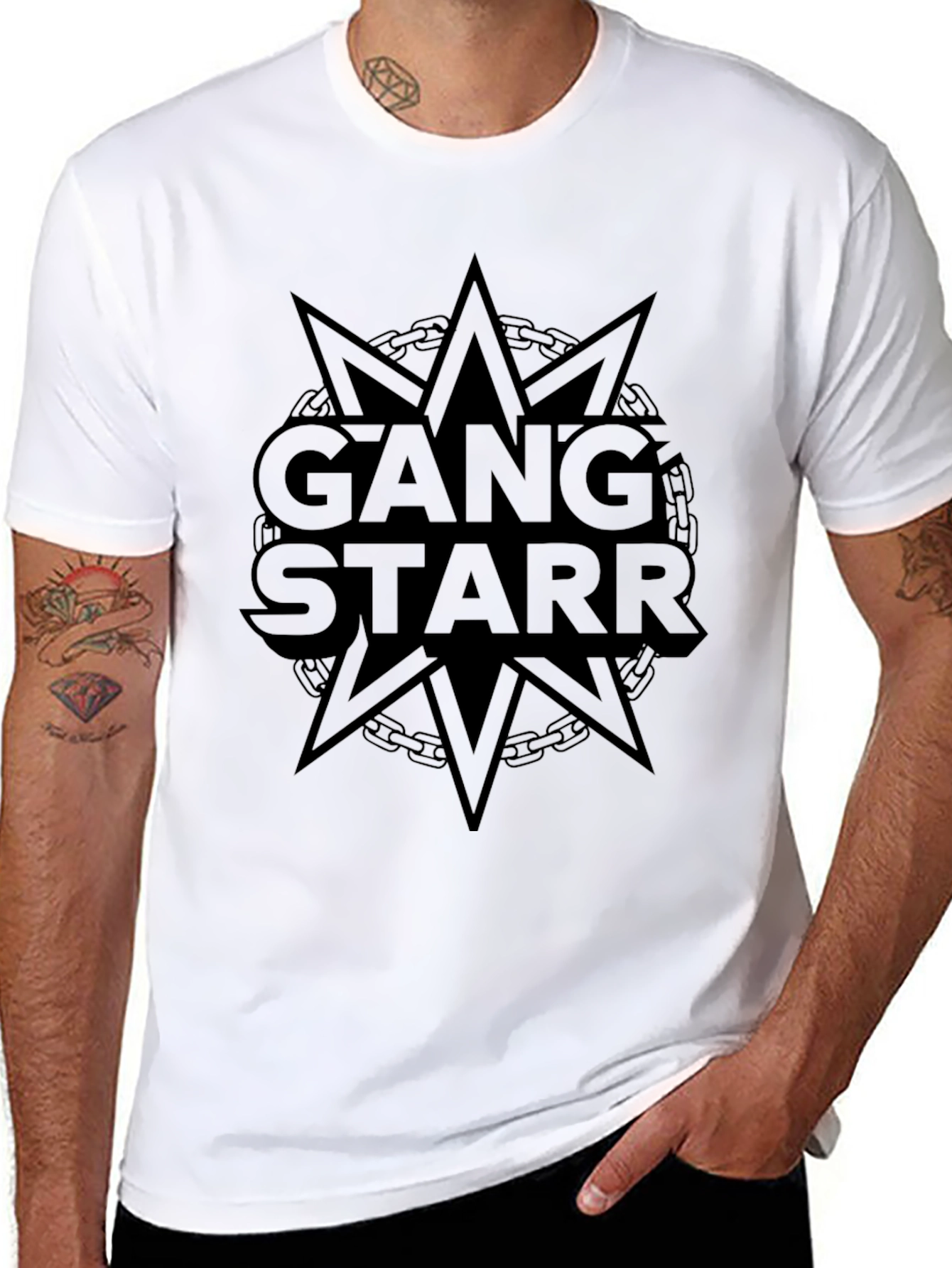 Gang Starr Black Graphic Tee