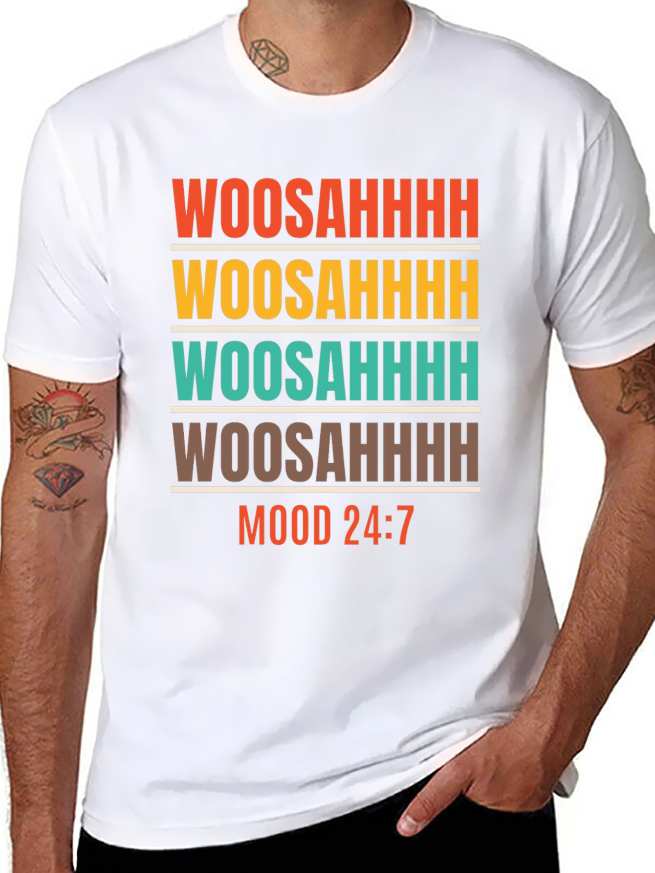 Woosahhh Mood 24:7 Graphic T-Shirt