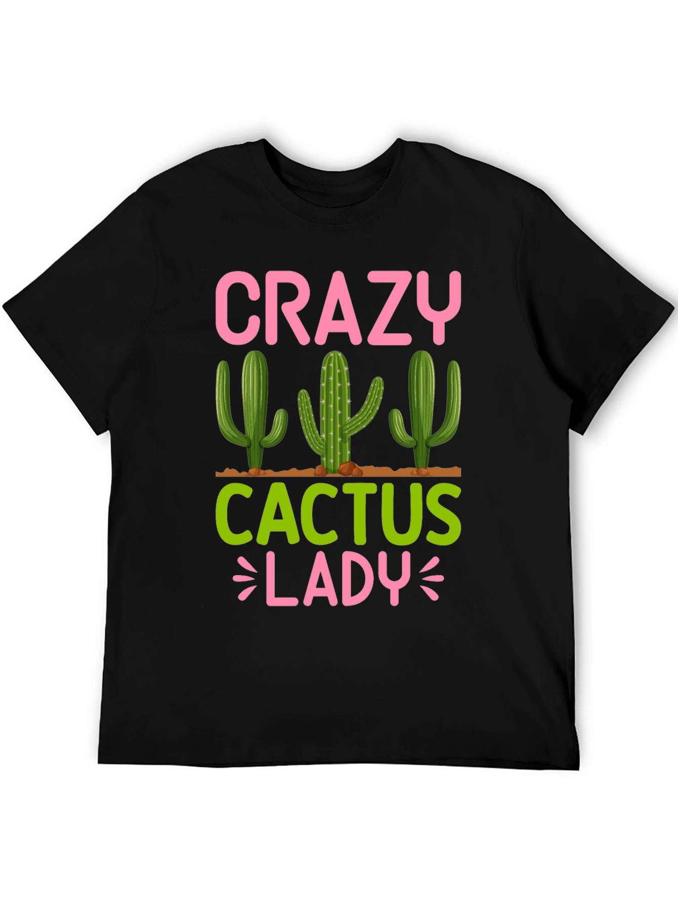 Crazy Cactus Lady T-Shirt - Funny Plant Lover Tee