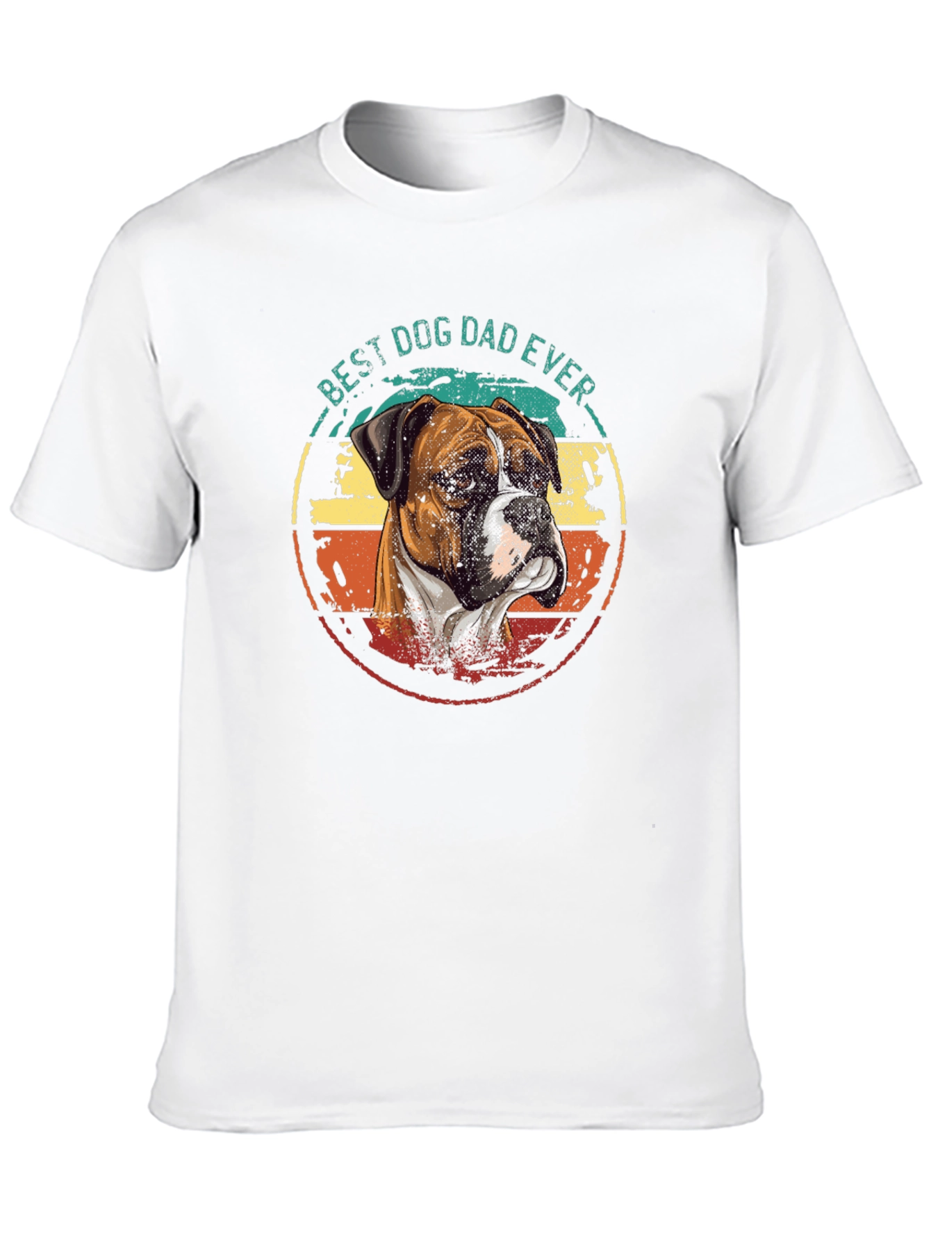 Best Dog Dad Ever Boxer Dog T-Shirt