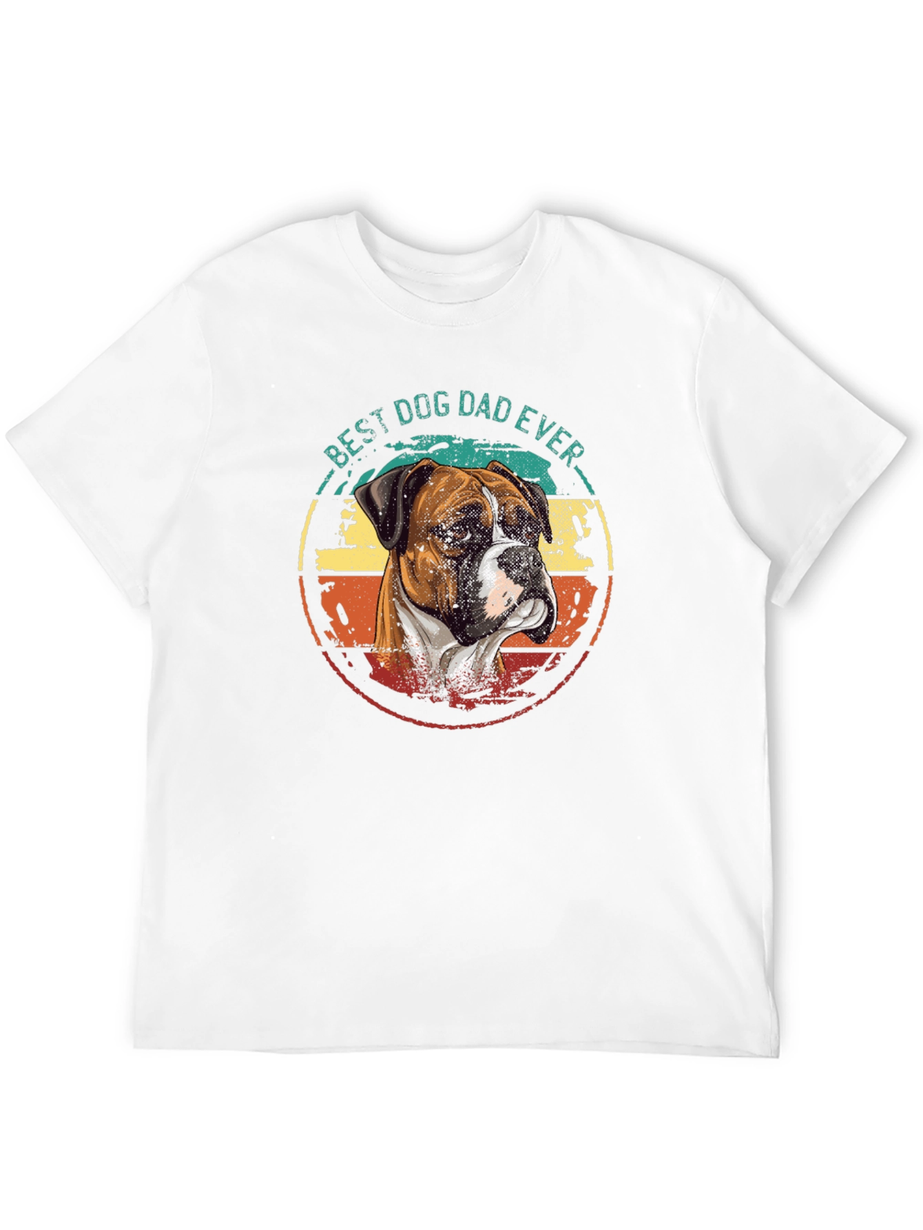 Best Dog Dad Ever Boxer Dog T-Shirt