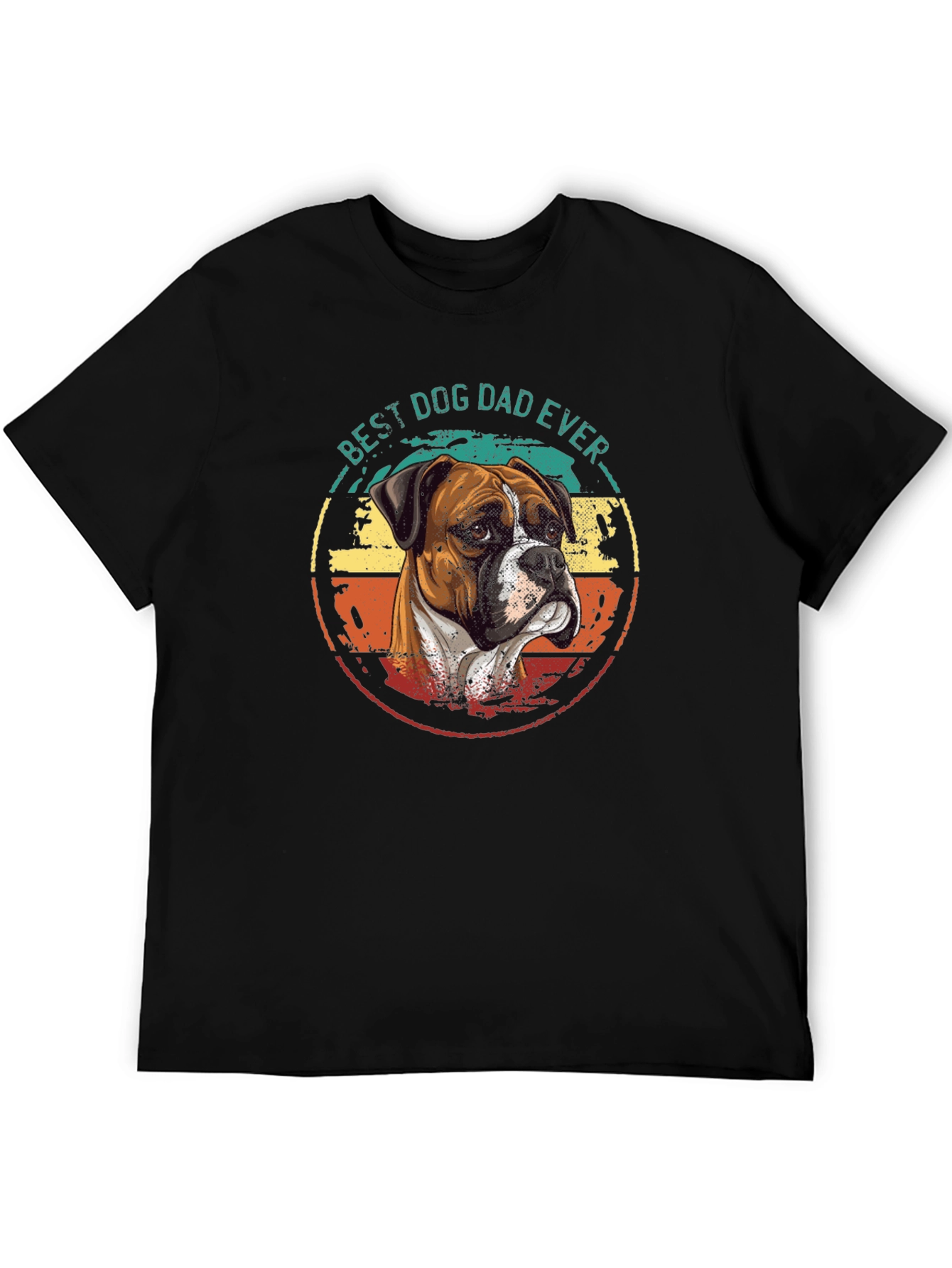 Best Dog Dad Ever Boxer Dog T-Shirt