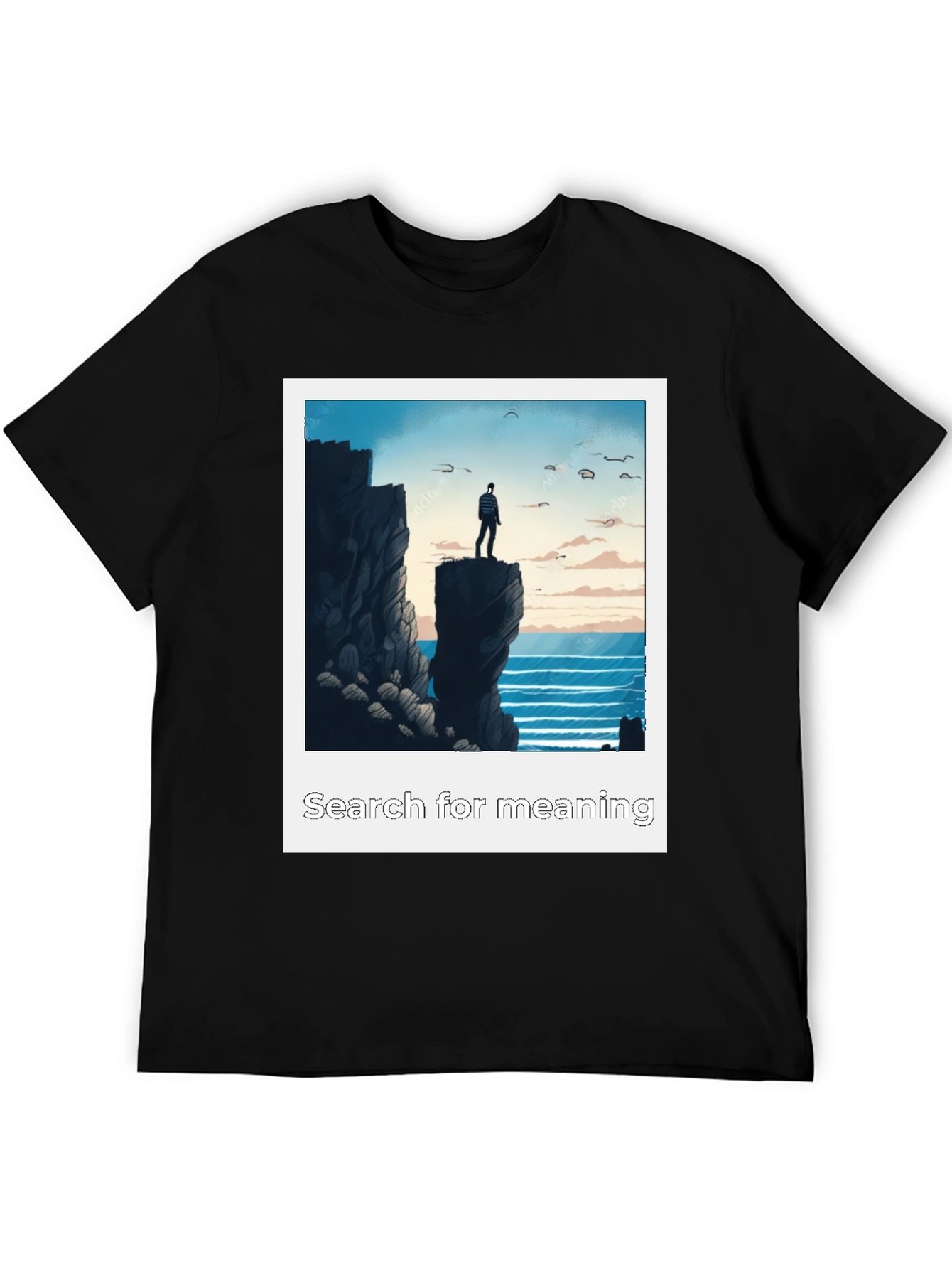 Search for Meaning Graphic Tee - Black