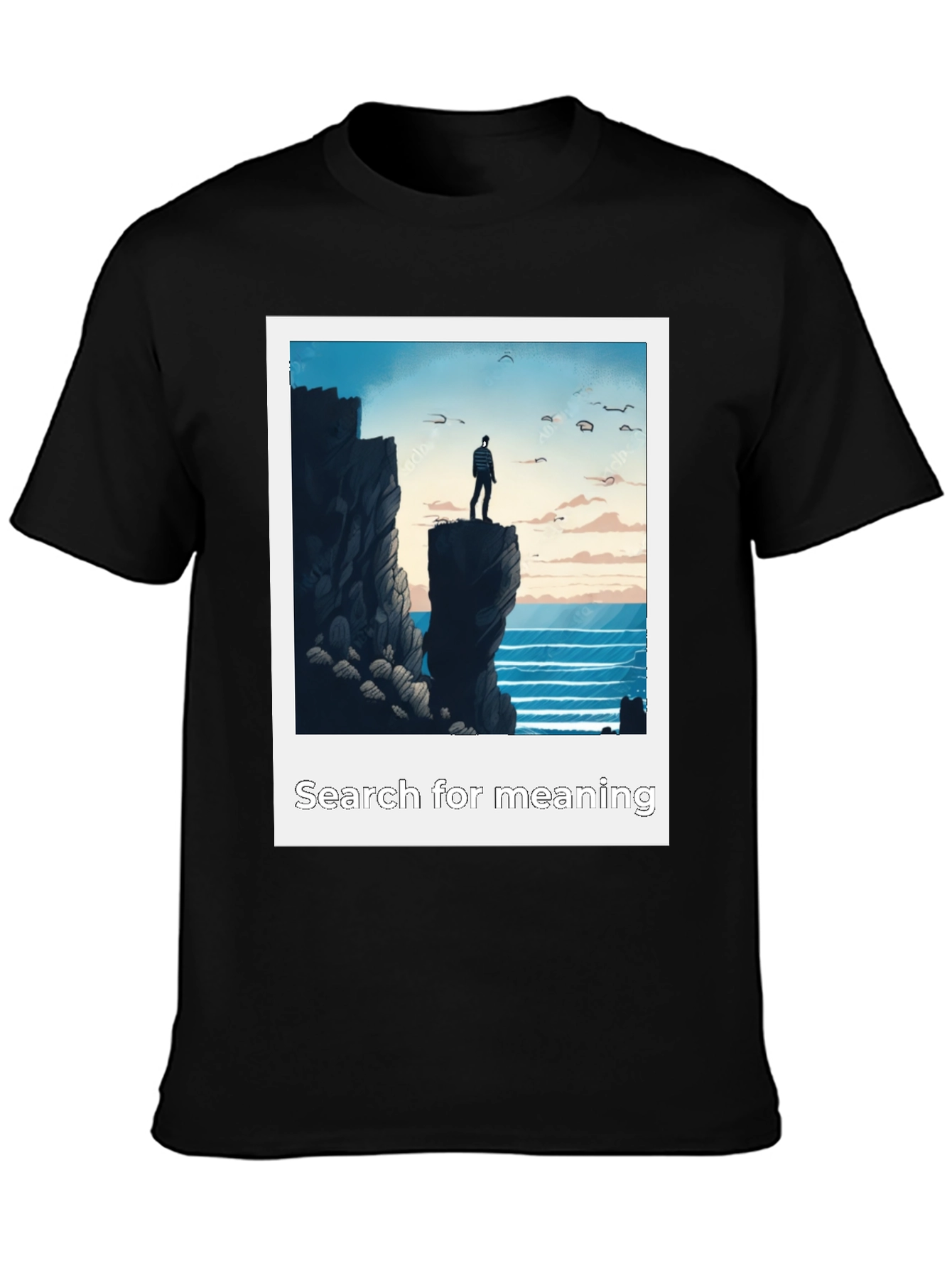 Search for Meaning Graphic Tee - Black