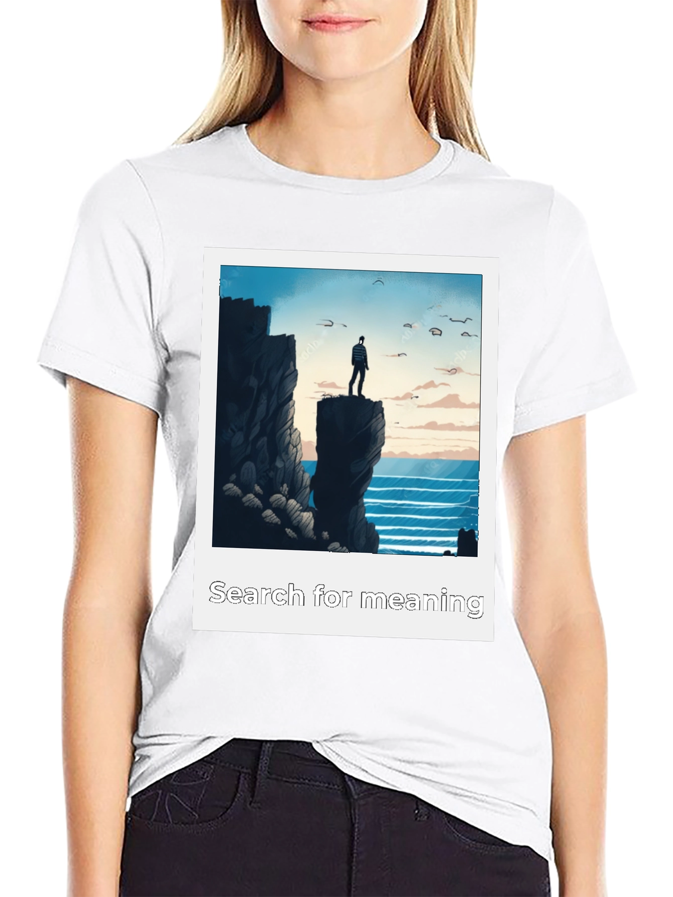 Search for Meaning Graphic Tee - Black