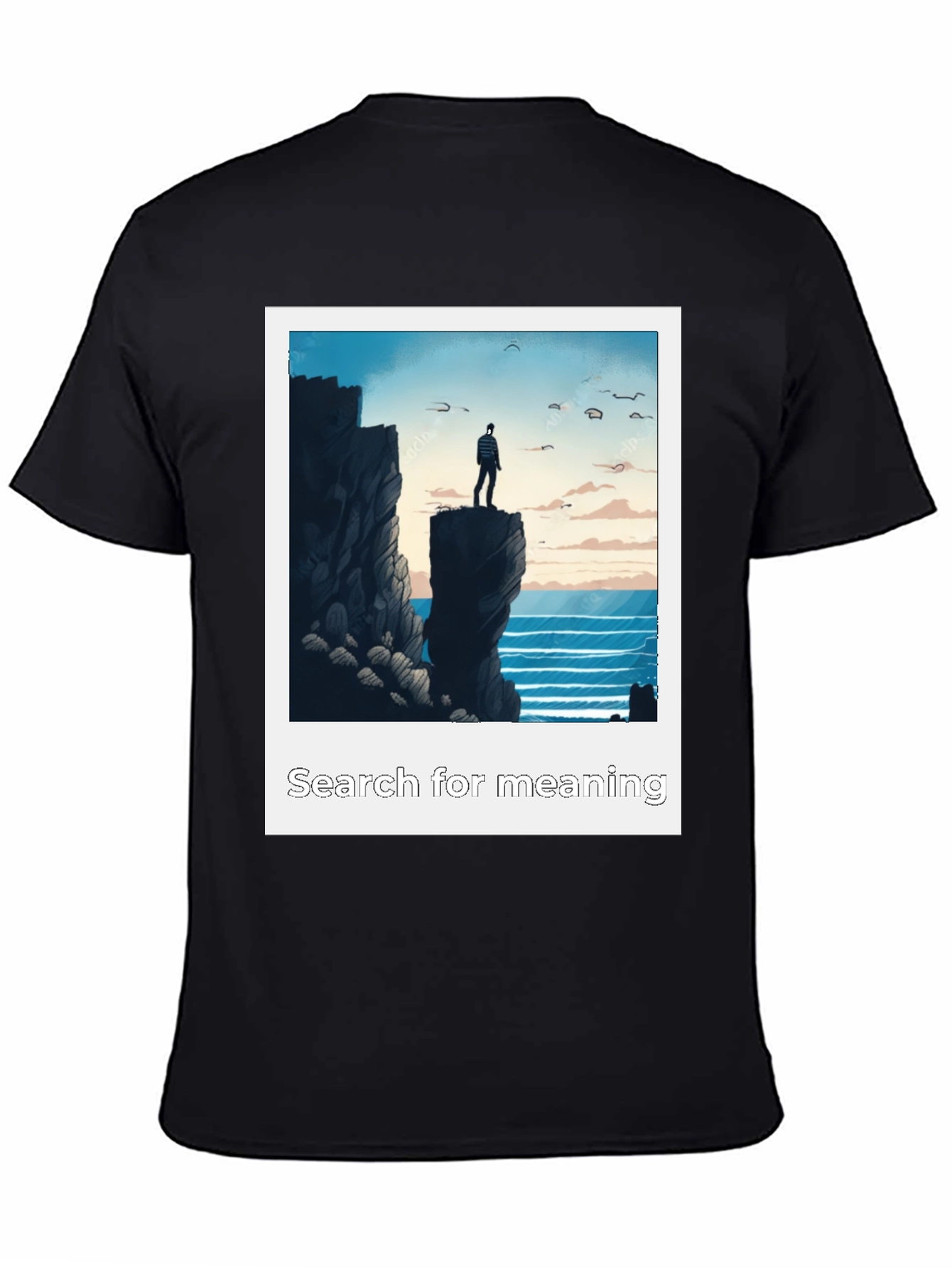 Search for Meaning Graphic Tee - Black